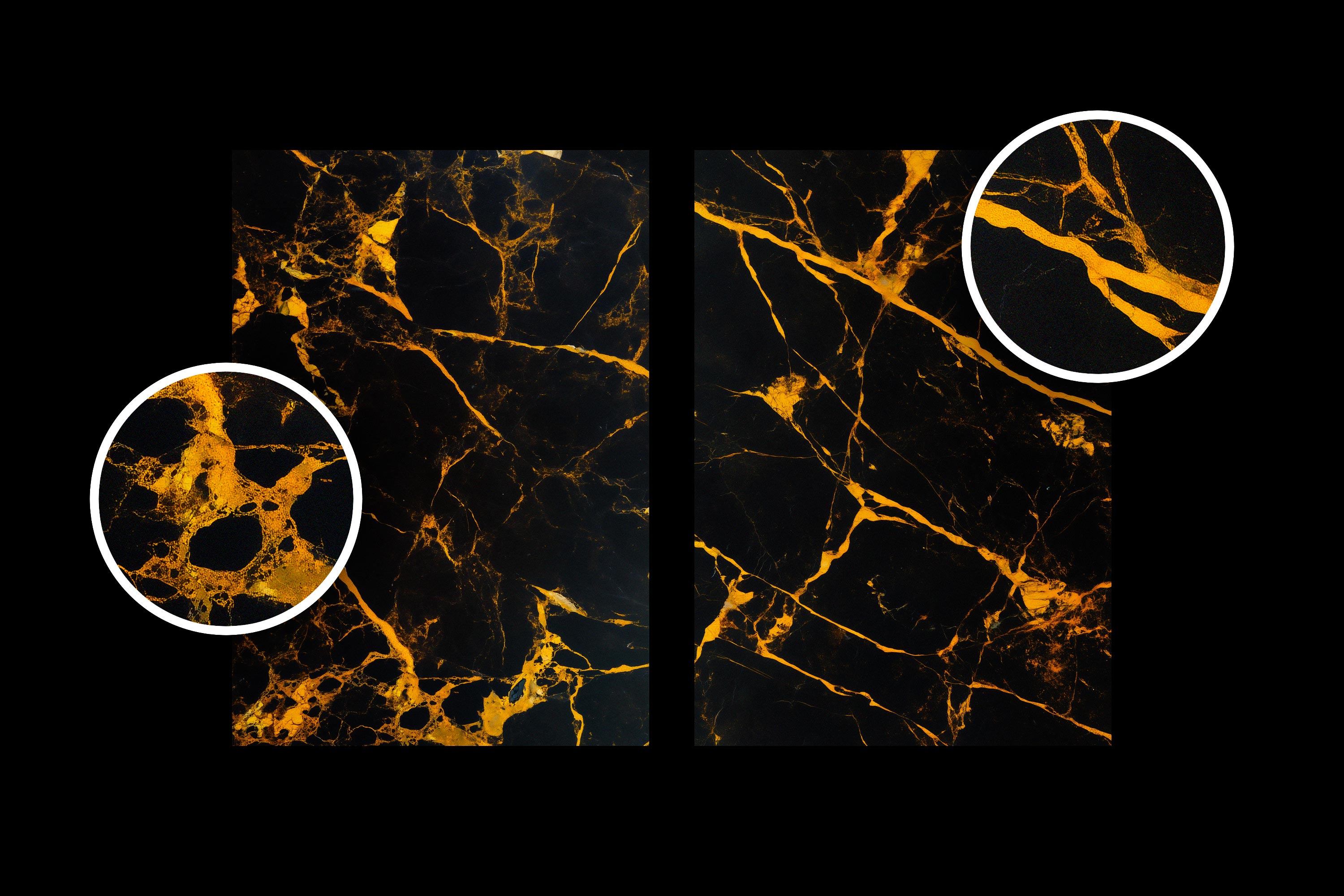 Black Gold Marble Textures