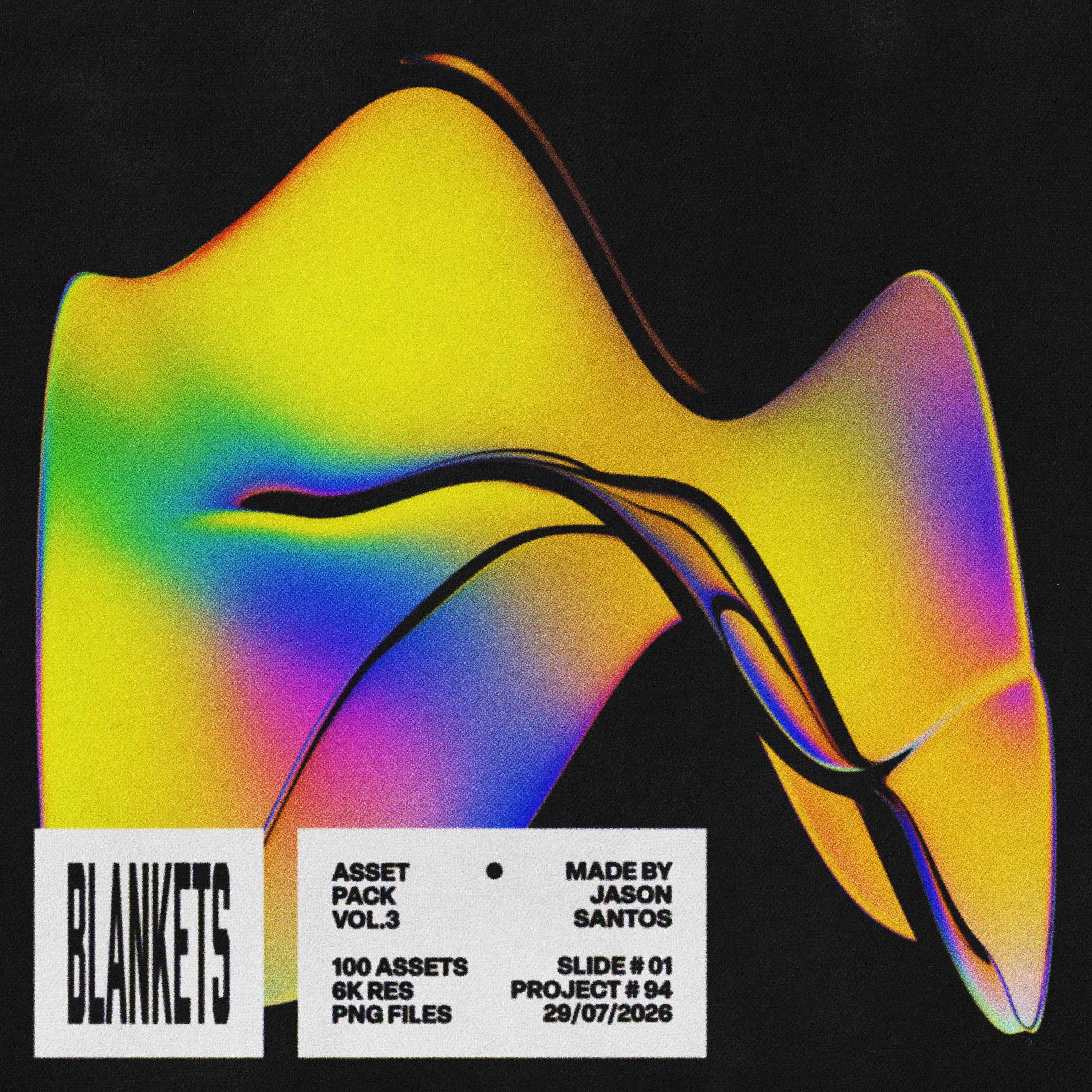 Blankets Asset Pack (Vol.3) Abstract Glass PNGs Jason Santos