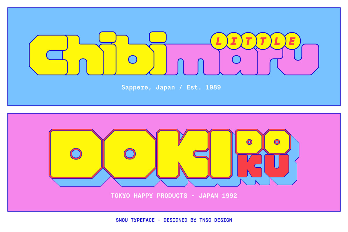 Snou Typeface TNSC The Native Saint Club