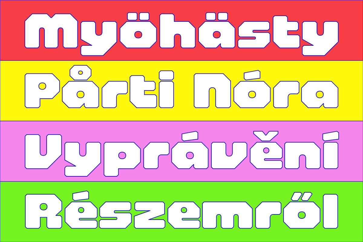 Snou Typeface TNSC The Native Saint Club