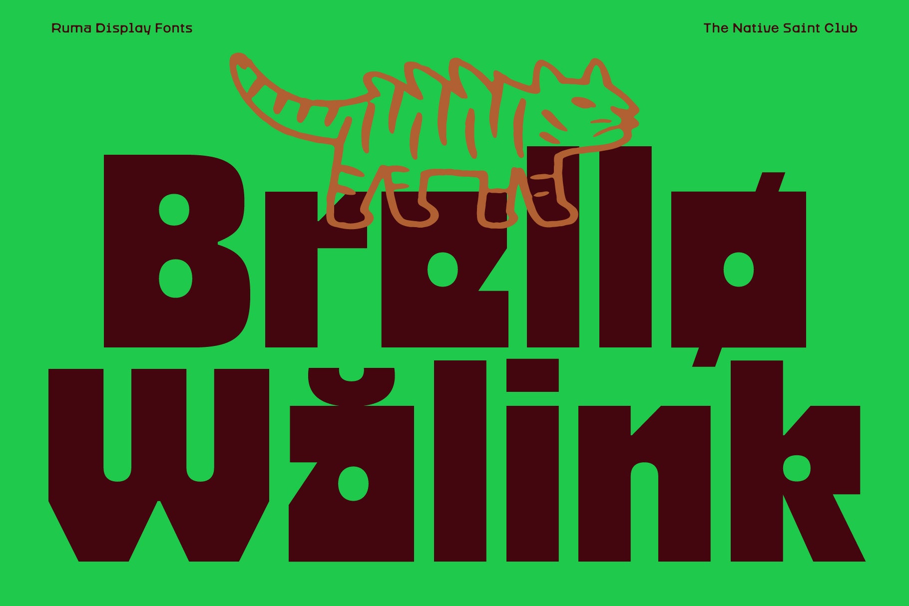 Ruma Typeface The Native Saint Club