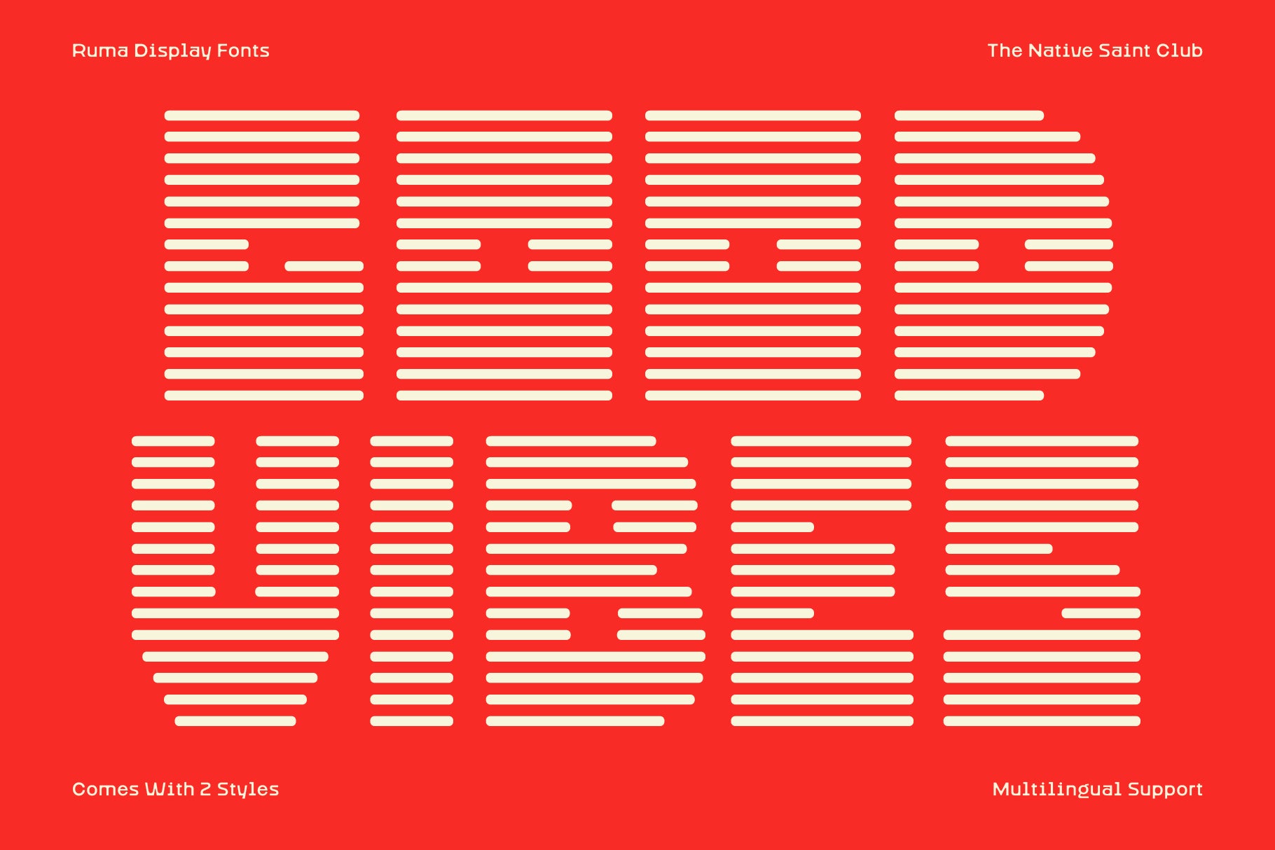 Ruma Typeface The Native Saint Club