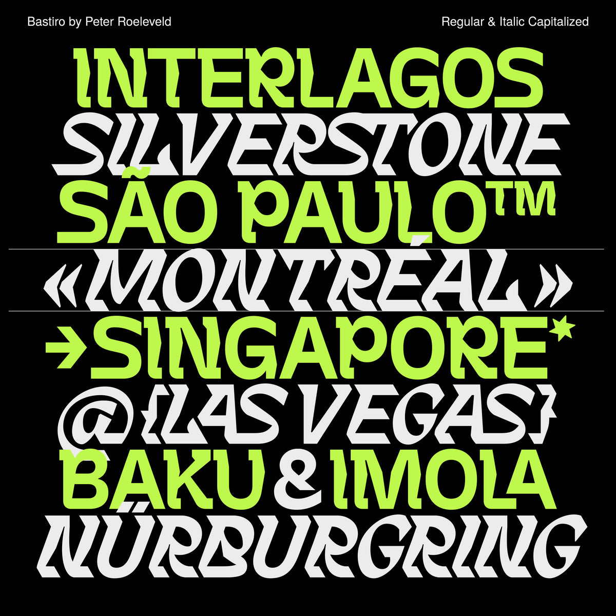 Bastiro Typeface Peter Roeleveld