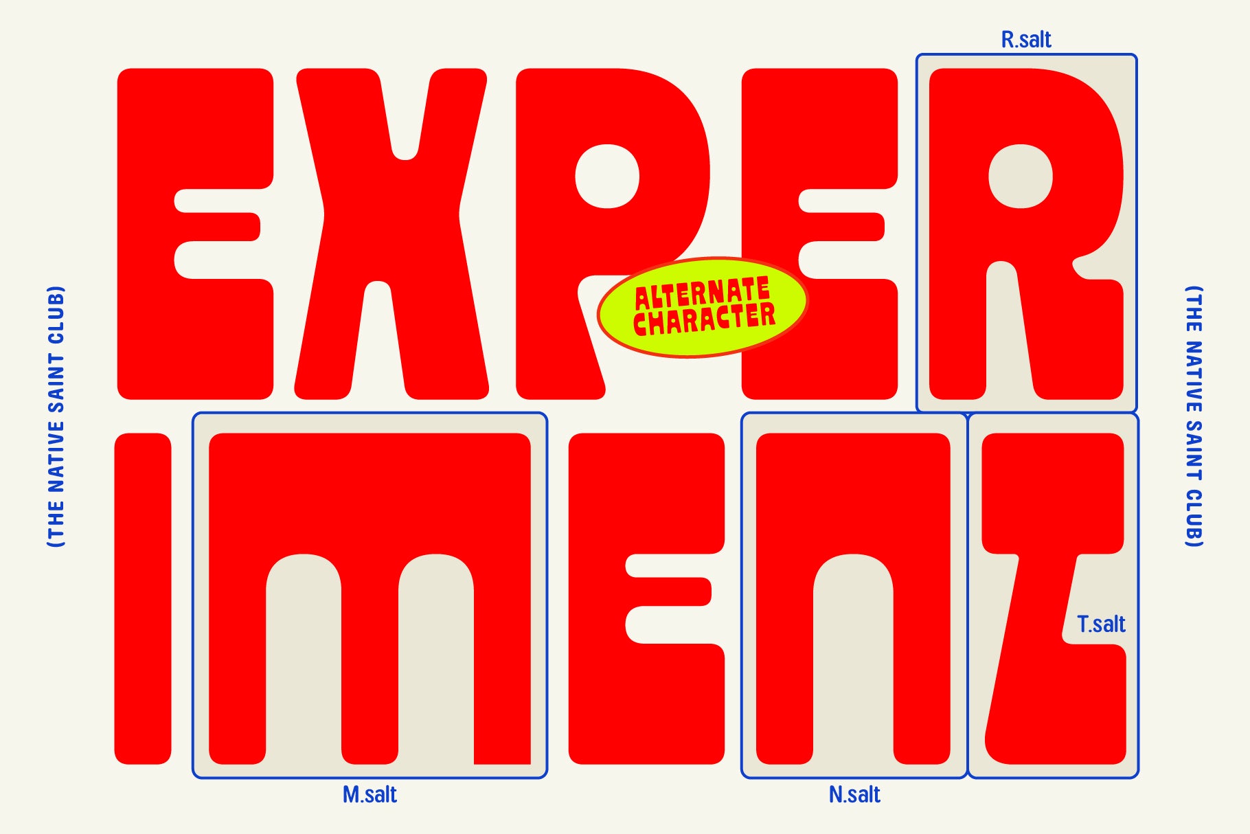 Garly Typeface The Native Saint Club