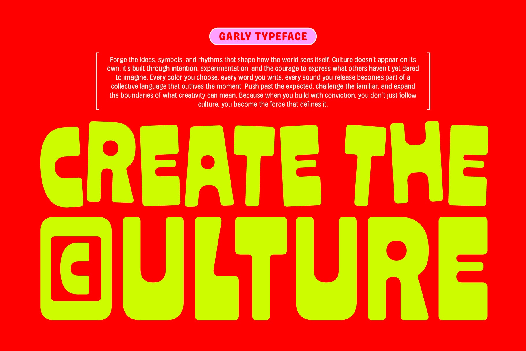 Garly Typeface The Native Saint Club