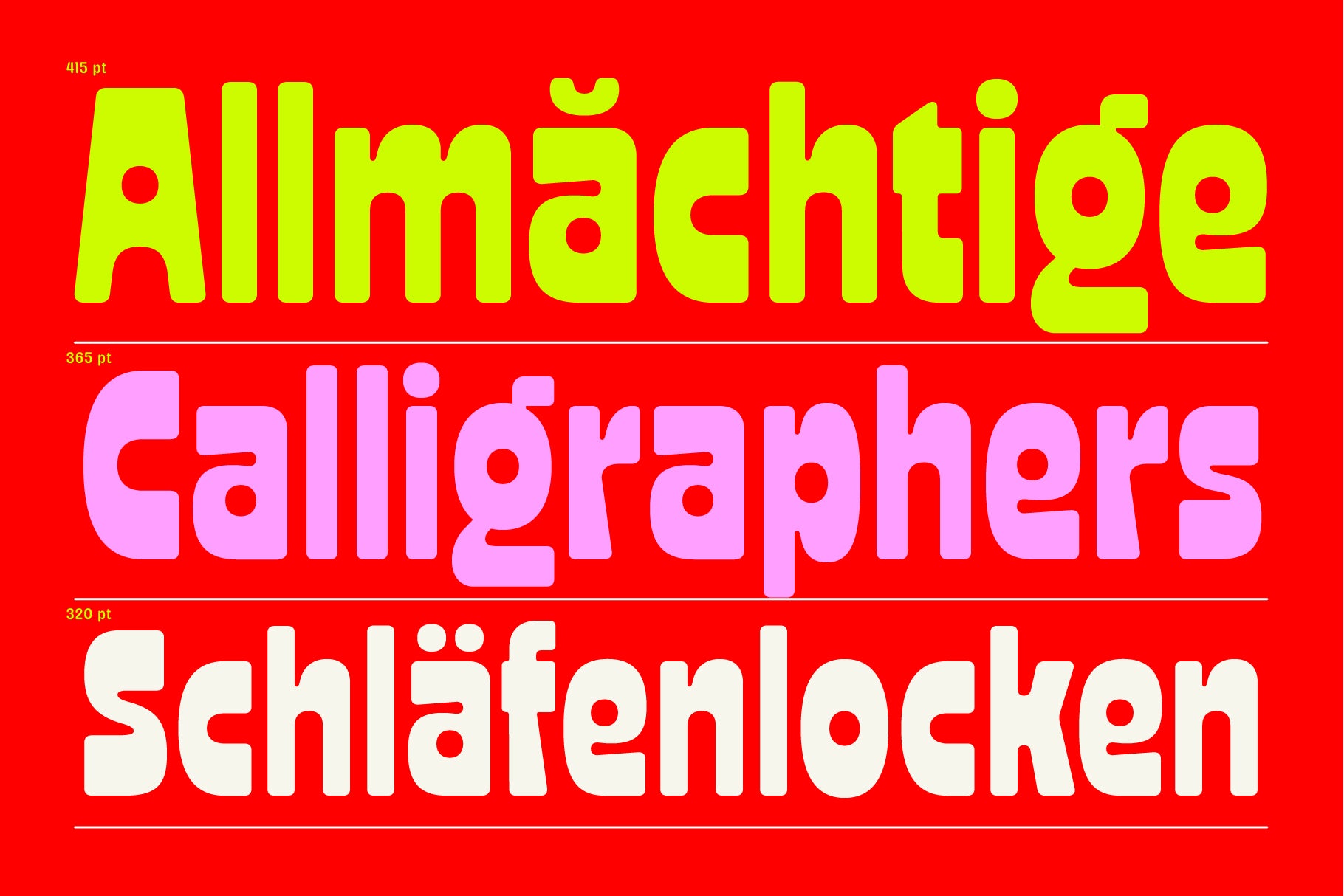 Garly Typeface The Native Saint Club