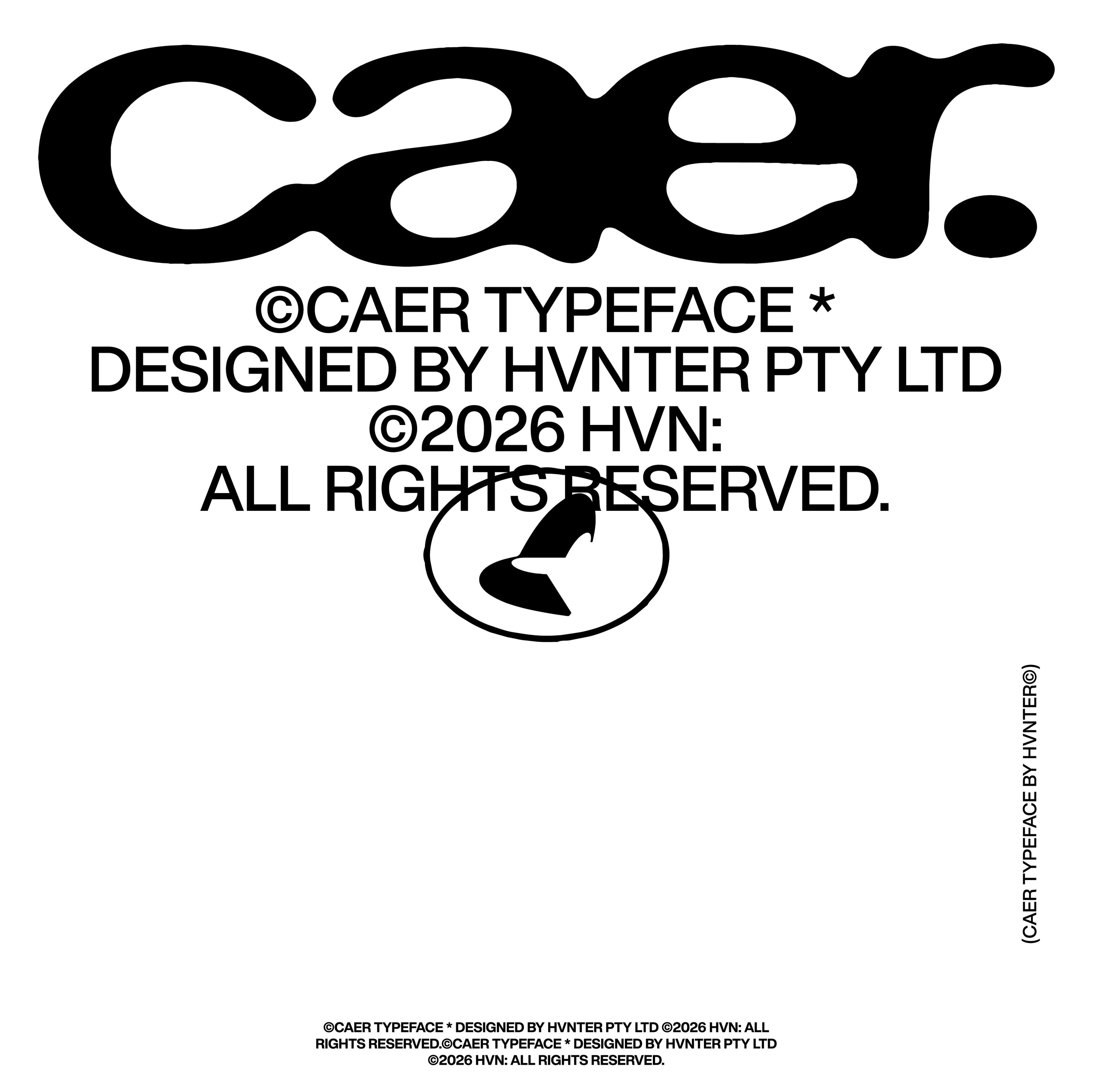 caer Typeface hvnter