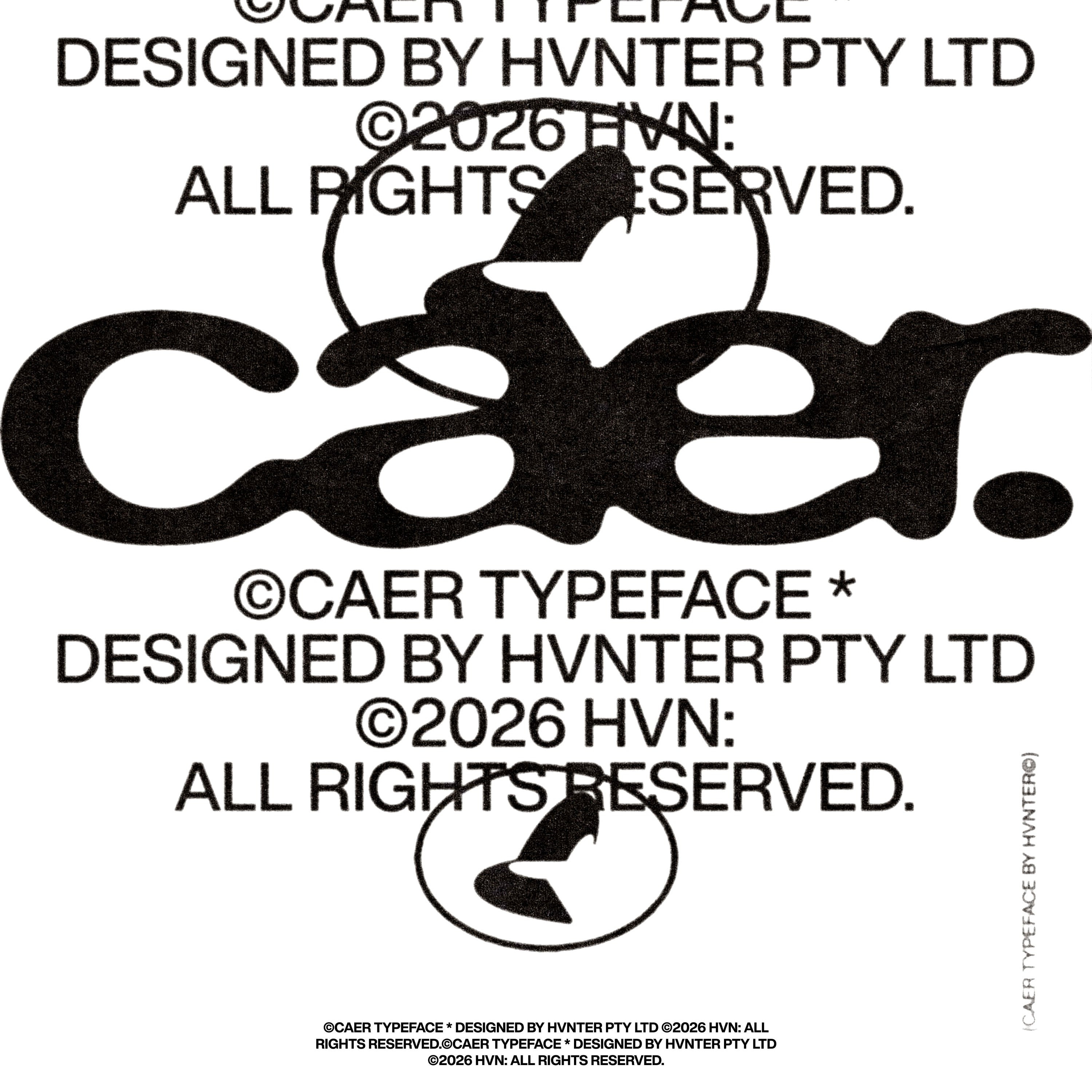 caer Typeface hvnter
