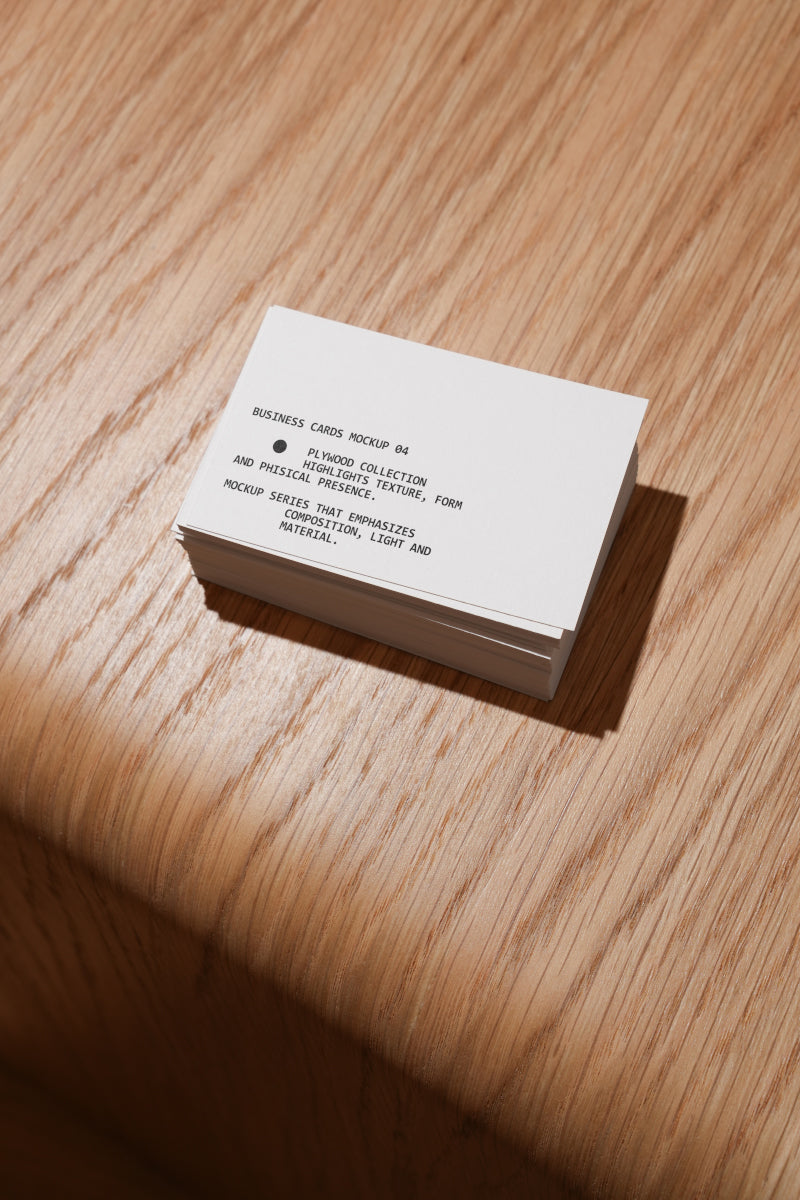 Business Card Mockup PW001 Just Form Mockups