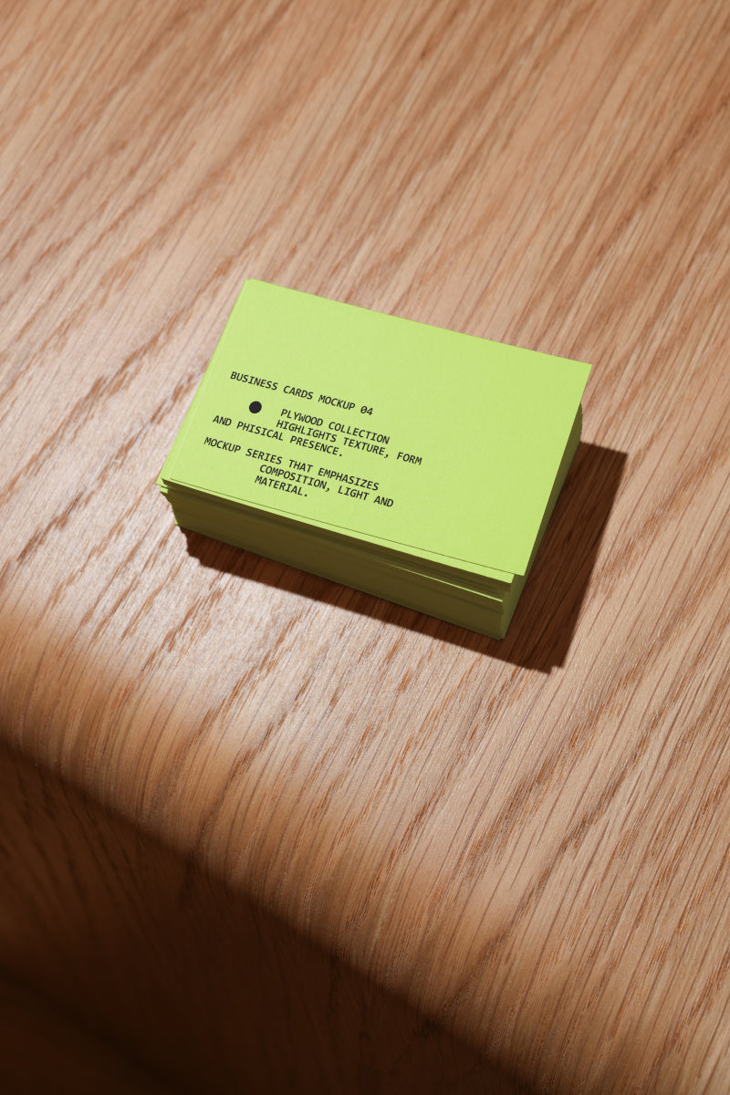 Business Card Mockup PW001 Just Form Mockups