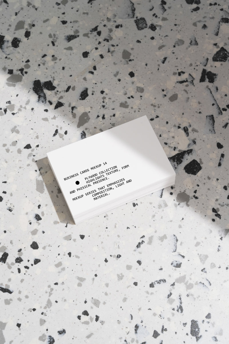 Business Card Mockup PW001 Just Form Mockups