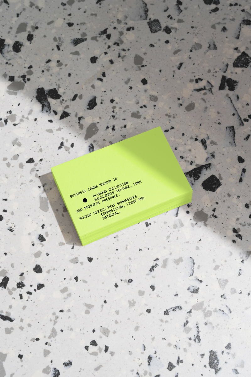 Business Card Mockup PW001 Just Form Mockups