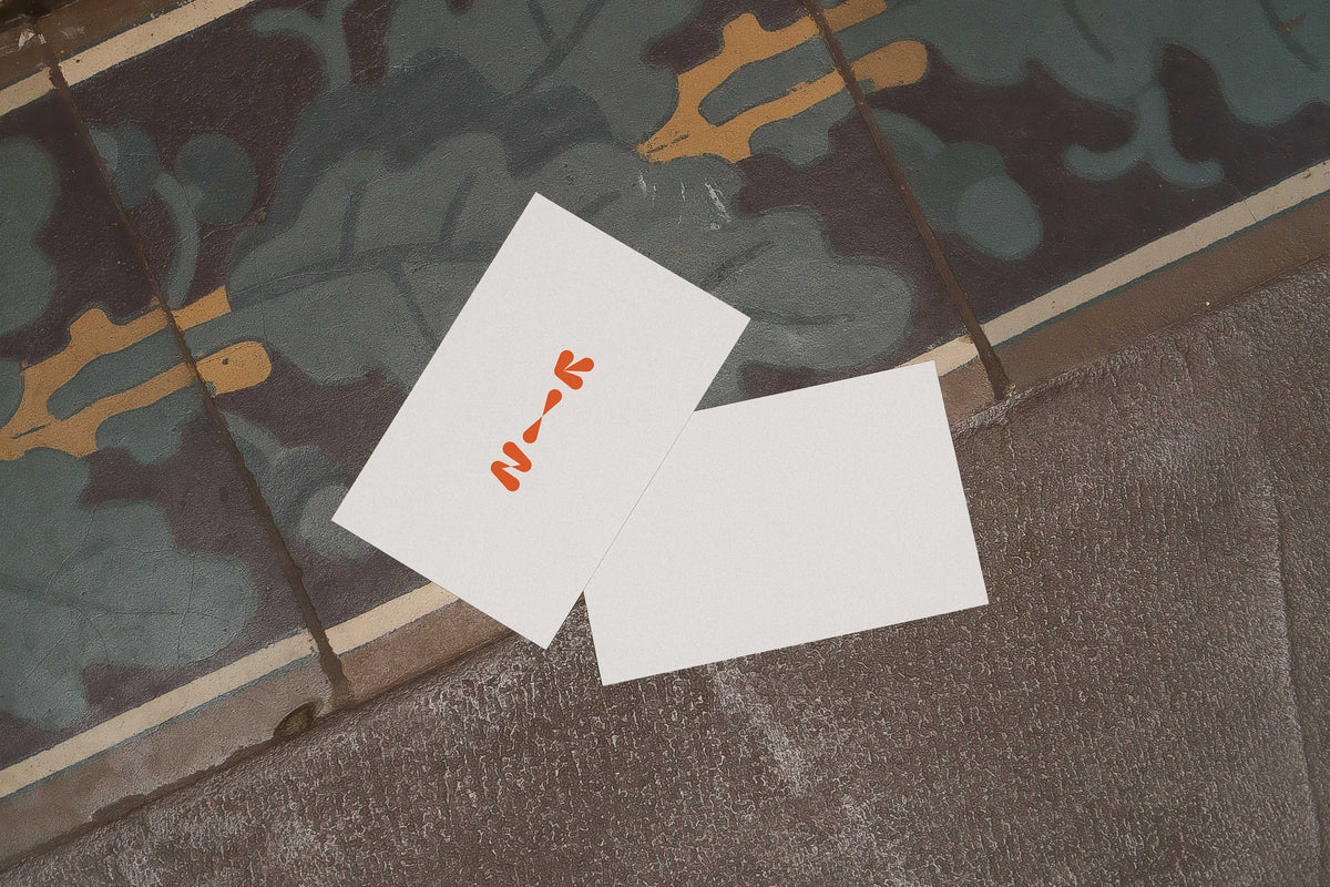 Vintage Business Card Mockup • LUX 019 New—Renew