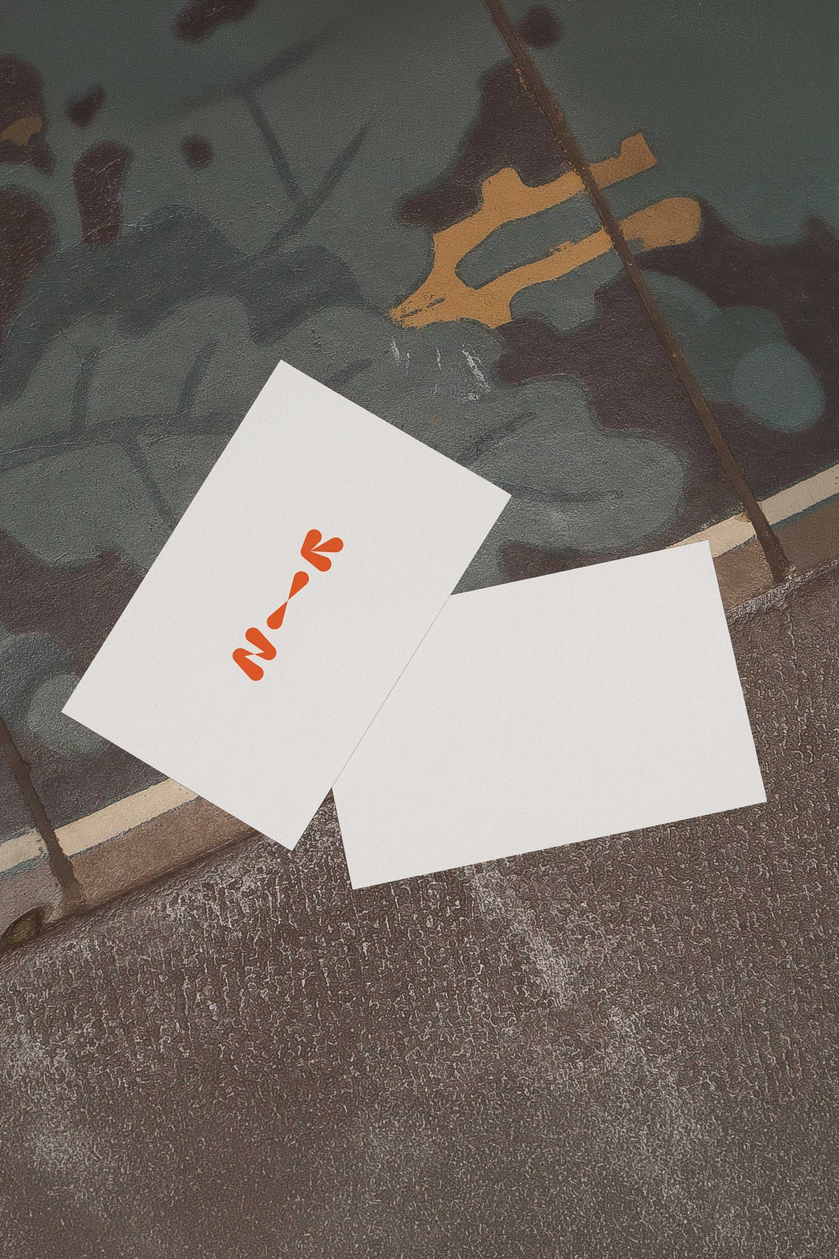 Vintage Business Card Mockup • LUX 019 New—Renew