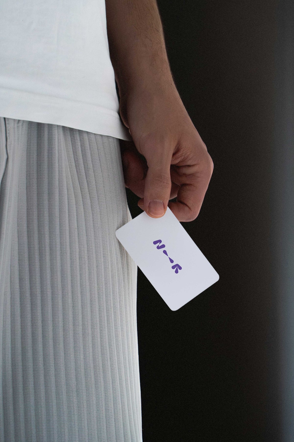 Vintage Handheld Business Card Mockup • LUX 026 New—Renew