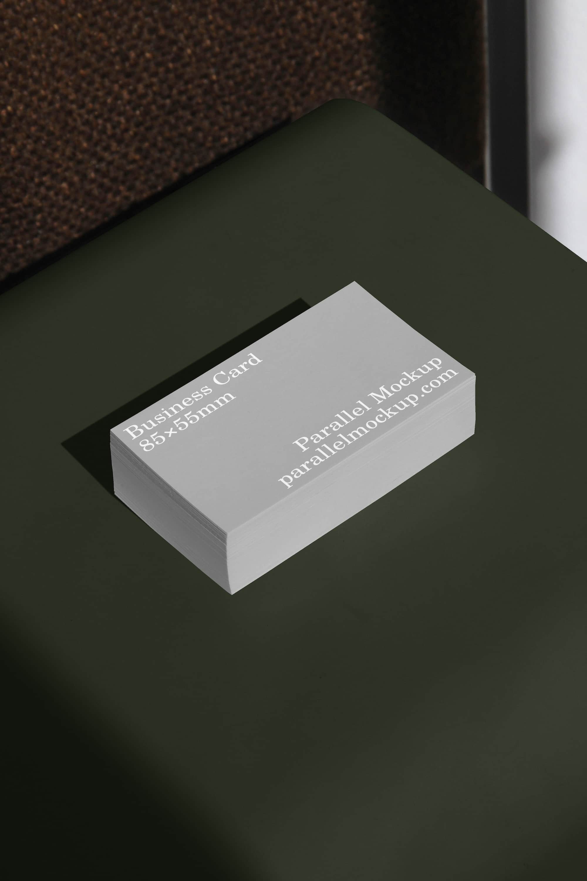 Business Card Mockup OF-A-19 Parallel Mockup