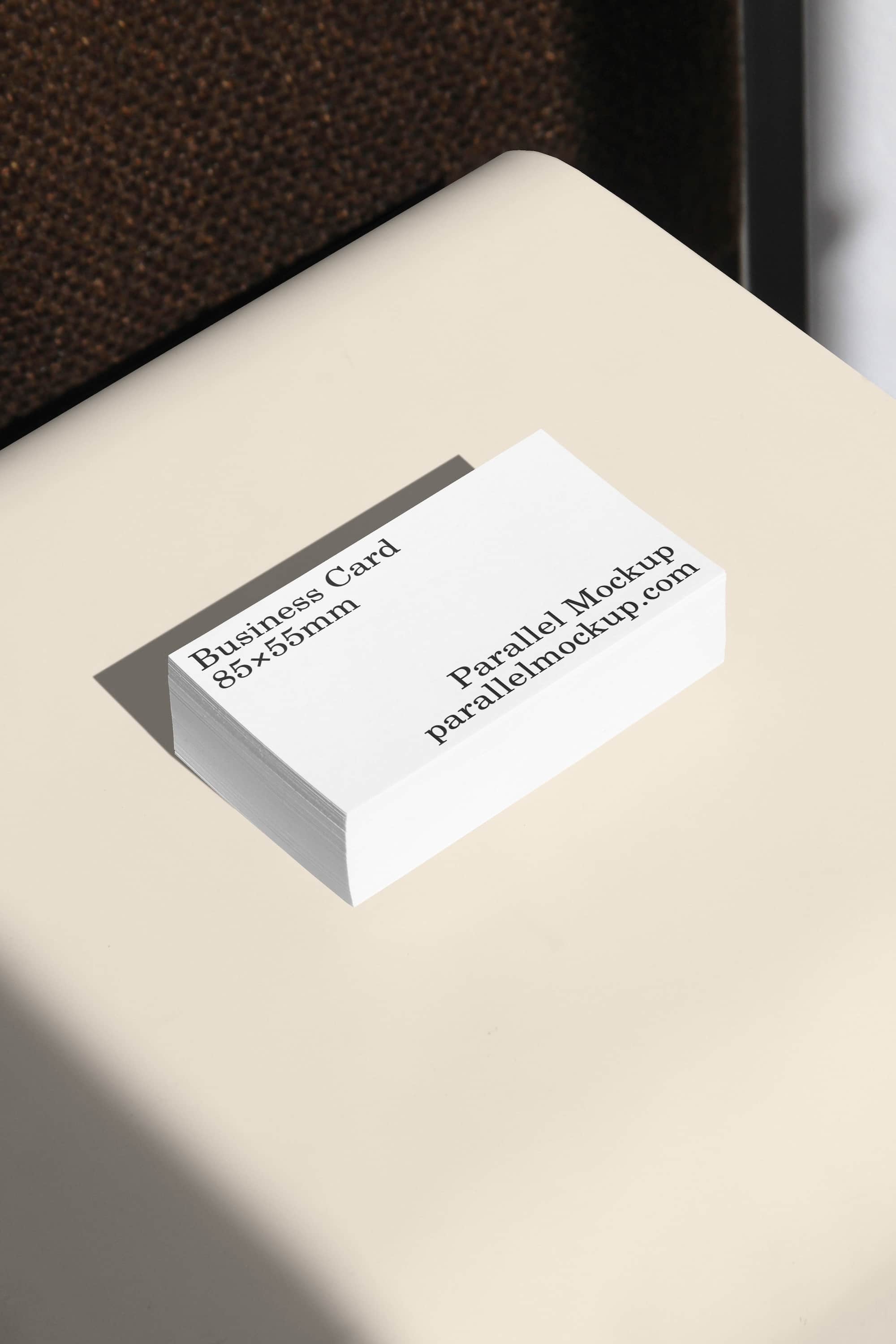 Business Card Mockup OF-A-17 Parallel Mockup