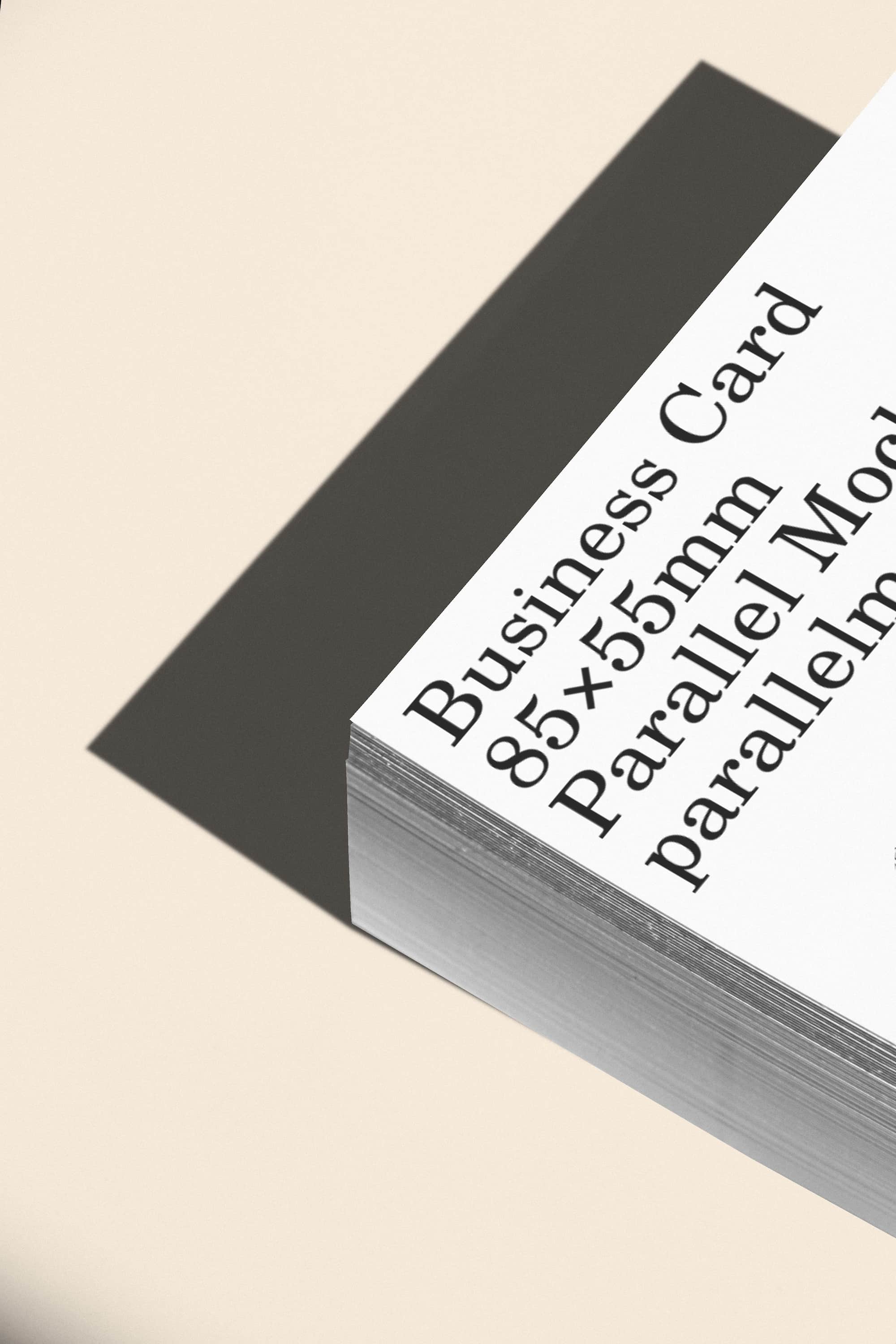Business Card Mockup OF-A-18 Parallel Mockup