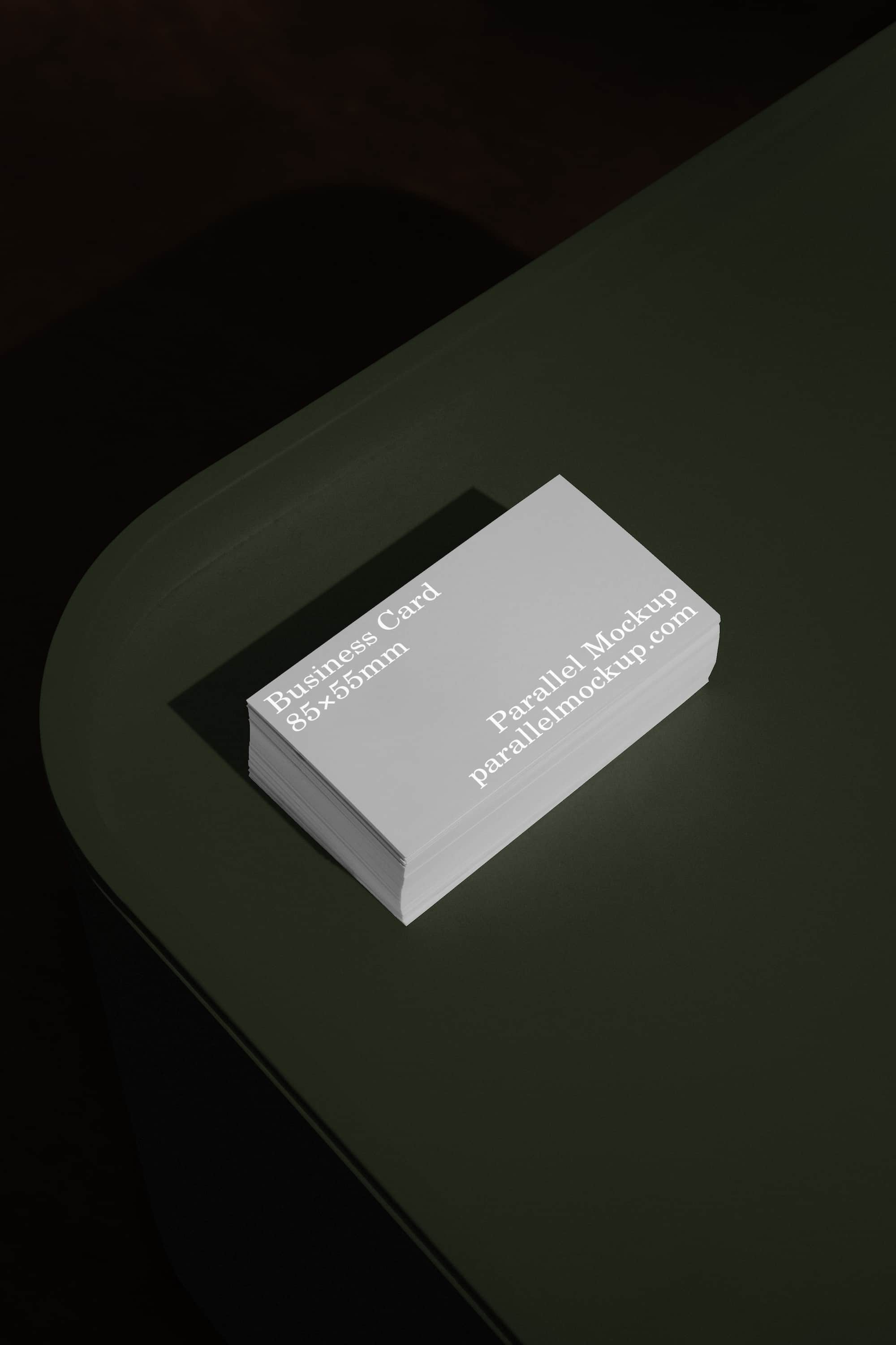 Business Card Mockup OF-A-19 Parallel Mockup