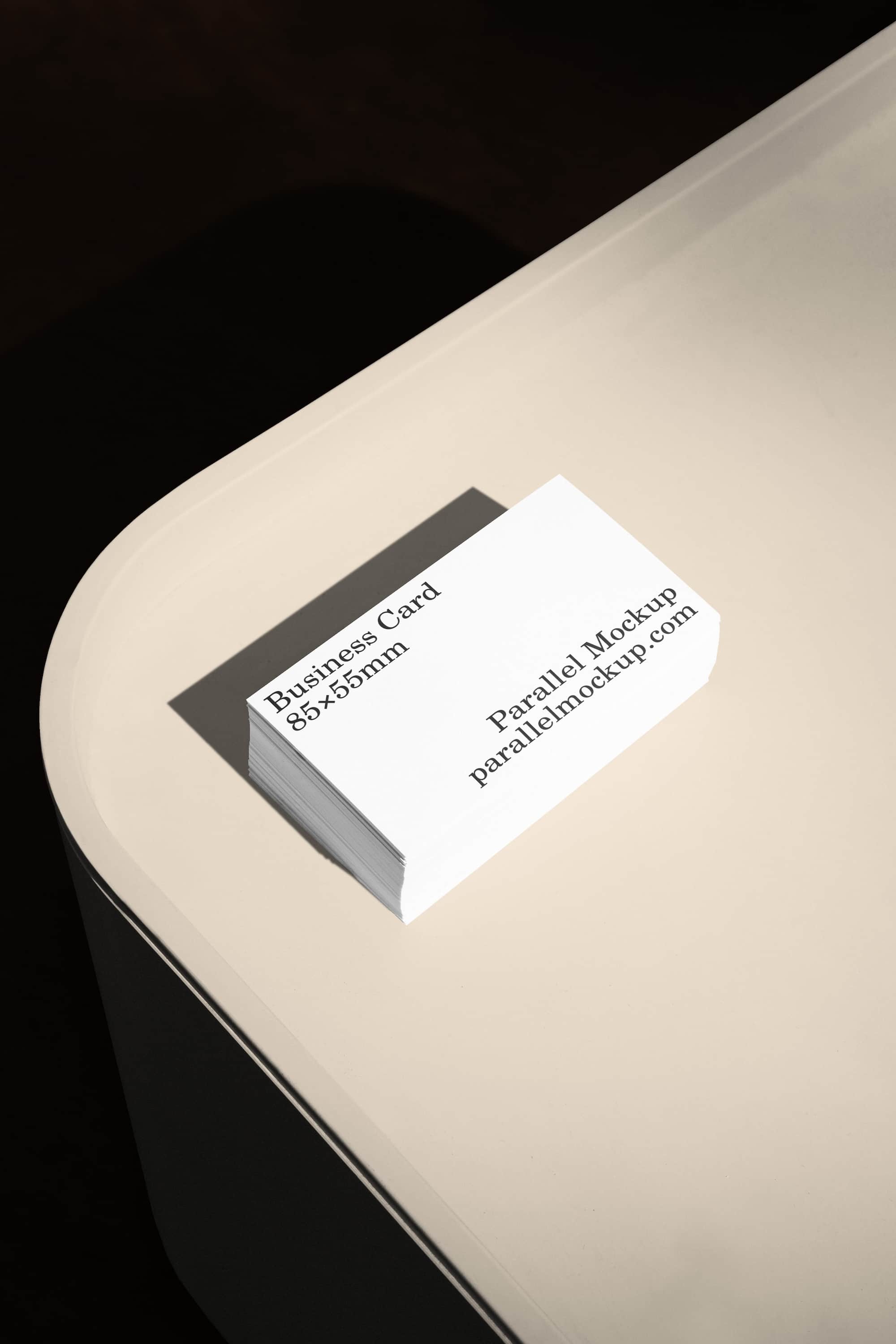 Business Card Mockup OF-A-19 Parallel Mockup
