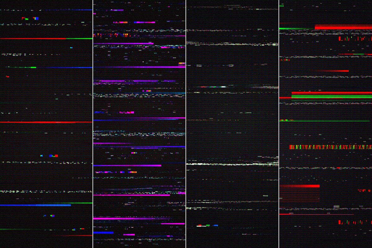 CRT Glitch Textures Collection Pixelbuddha