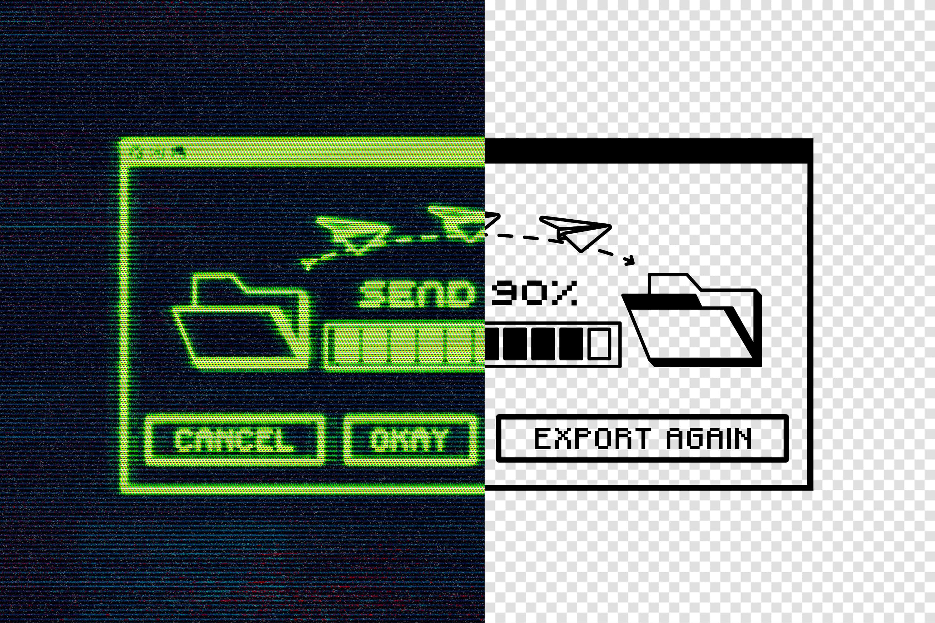 CRT Glowing Screen Text Effect Pixelbuddha