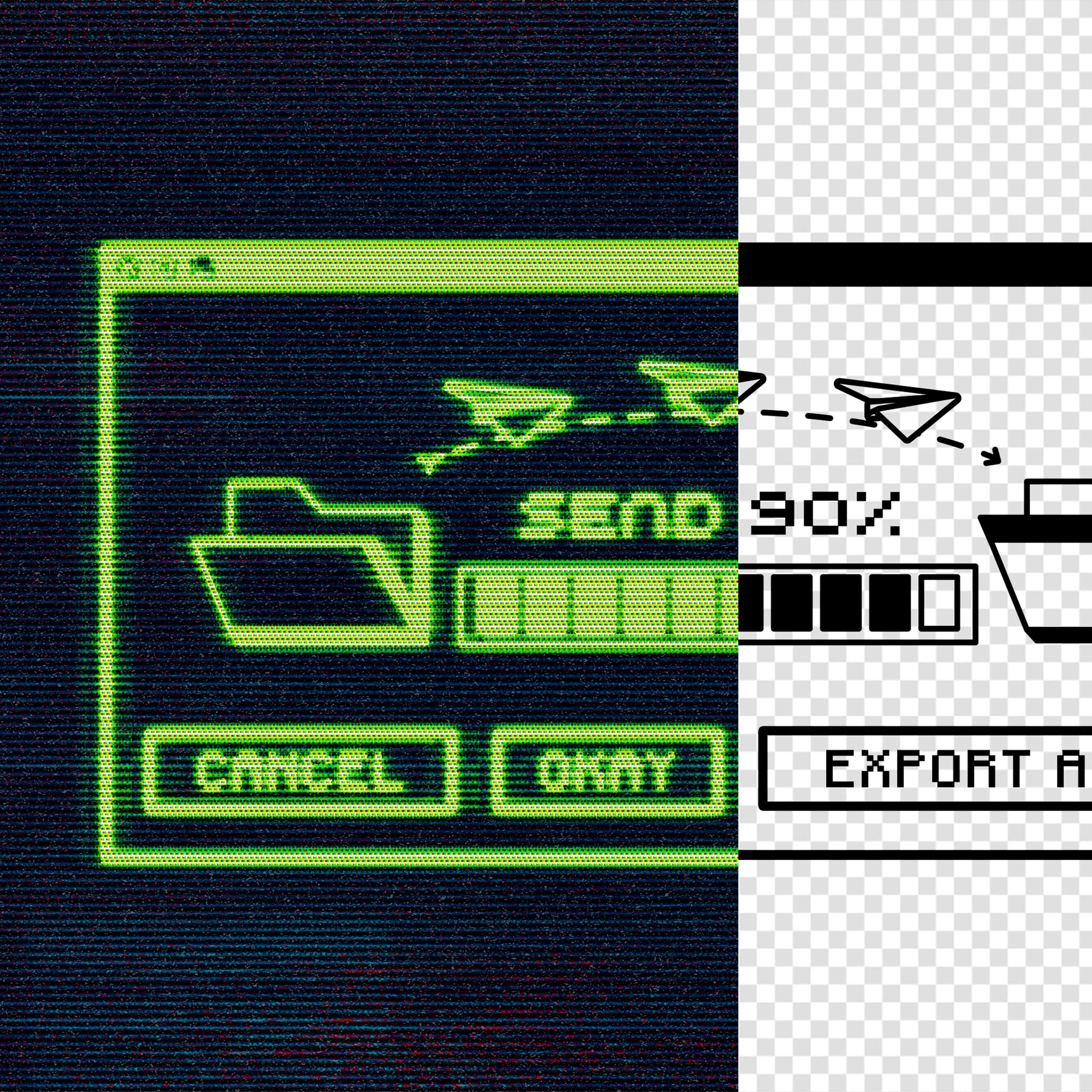 CRT Glowing Screen Text Effect Pixelbuddha