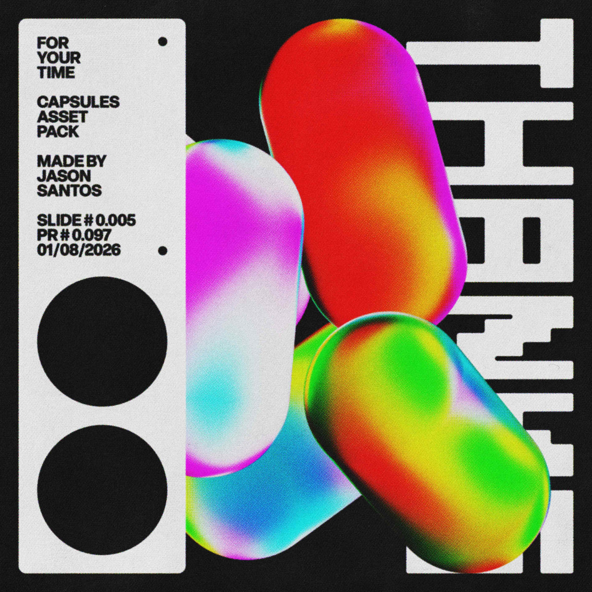 Capsules Asset Pack (Vol.1) Abstract Metallic PNGs Jason Santos