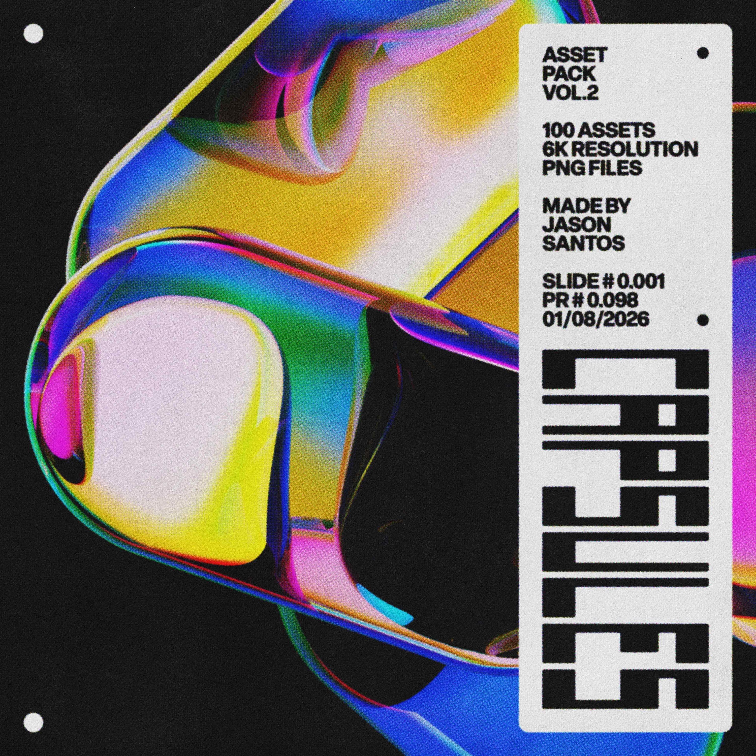 Capsules Asset Pack (Vol.2) Glass Abstract PNGs Jason Santos
