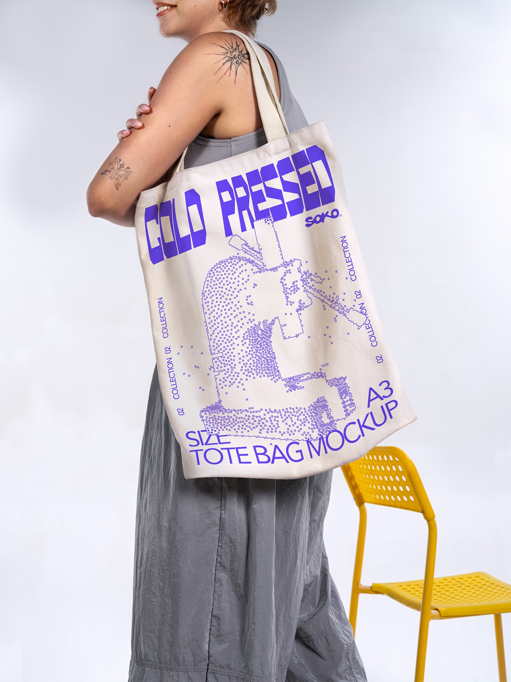 Cold Pressed 17 Tote Bag Mockup SOKO