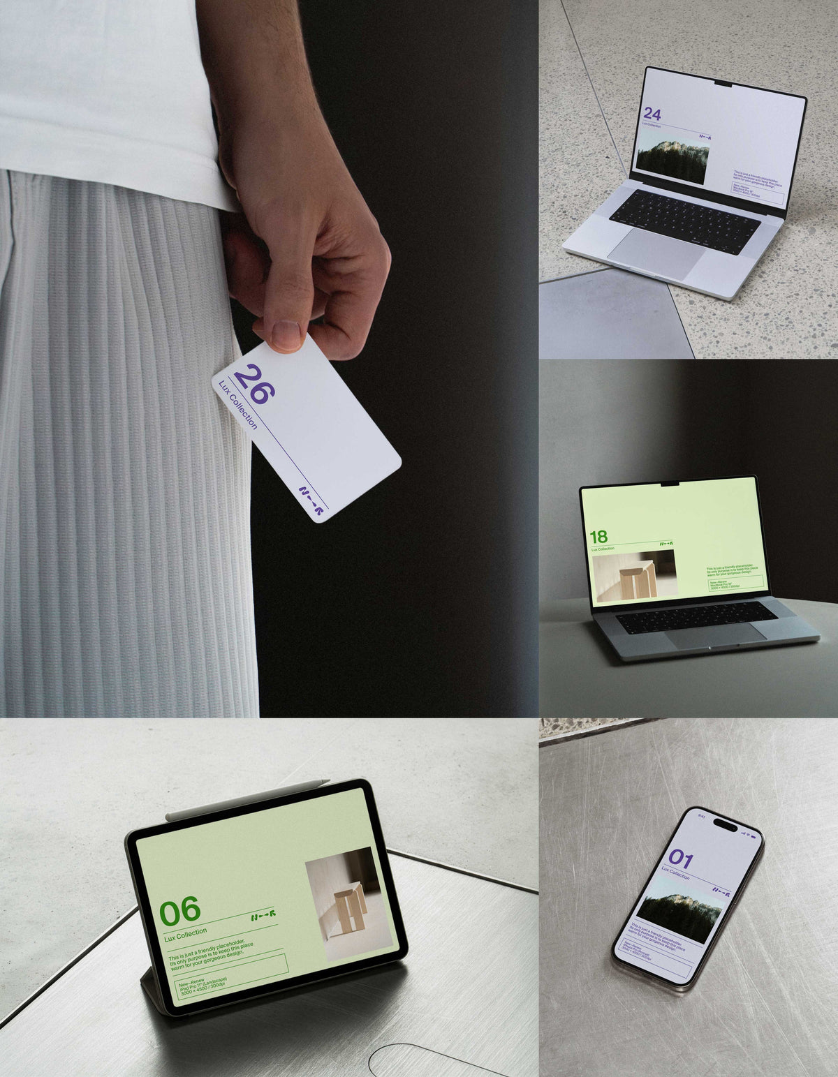 Cold Industrial Mockup Bundle New—Renew