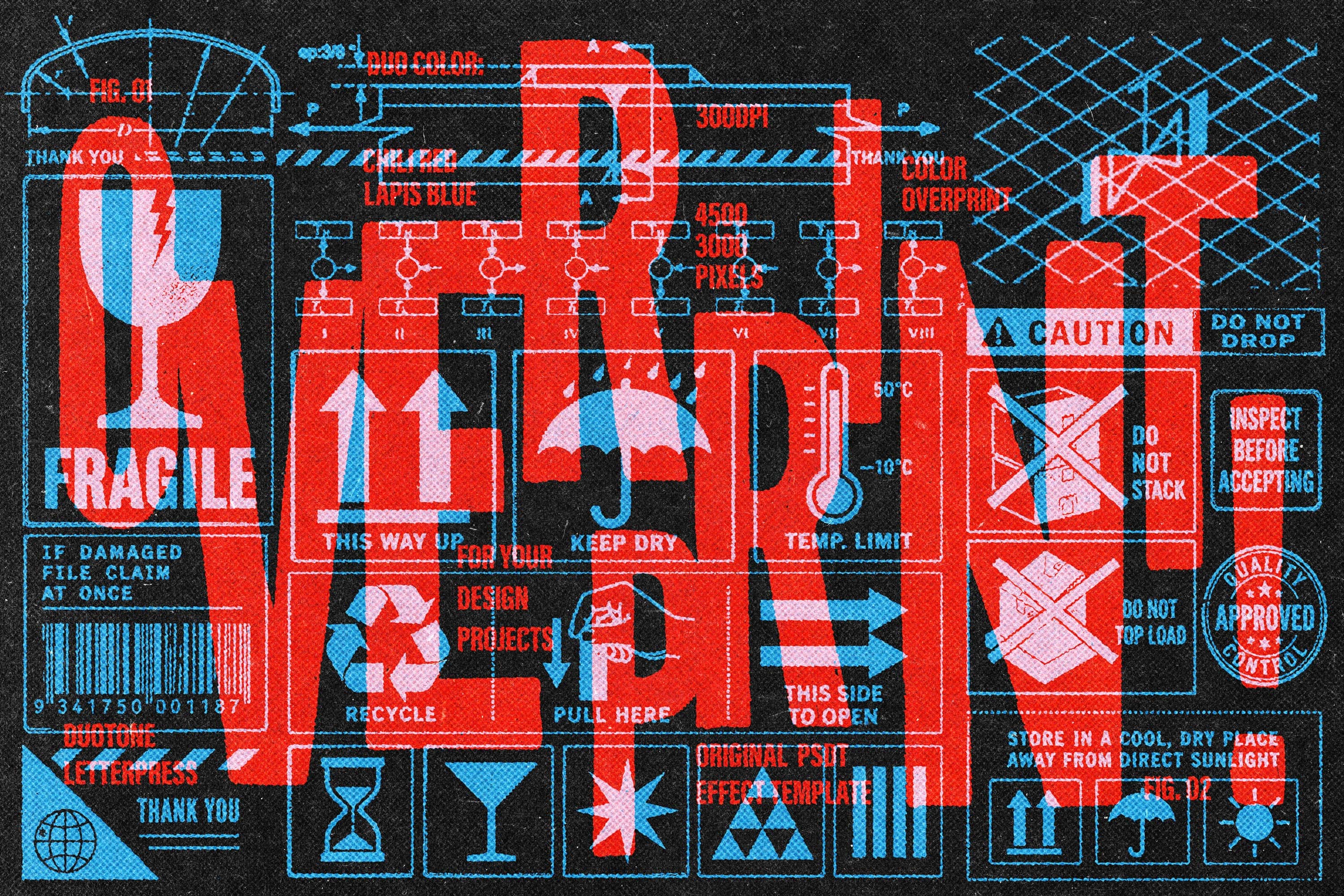 Color Overprint Effect Pixelbuddha