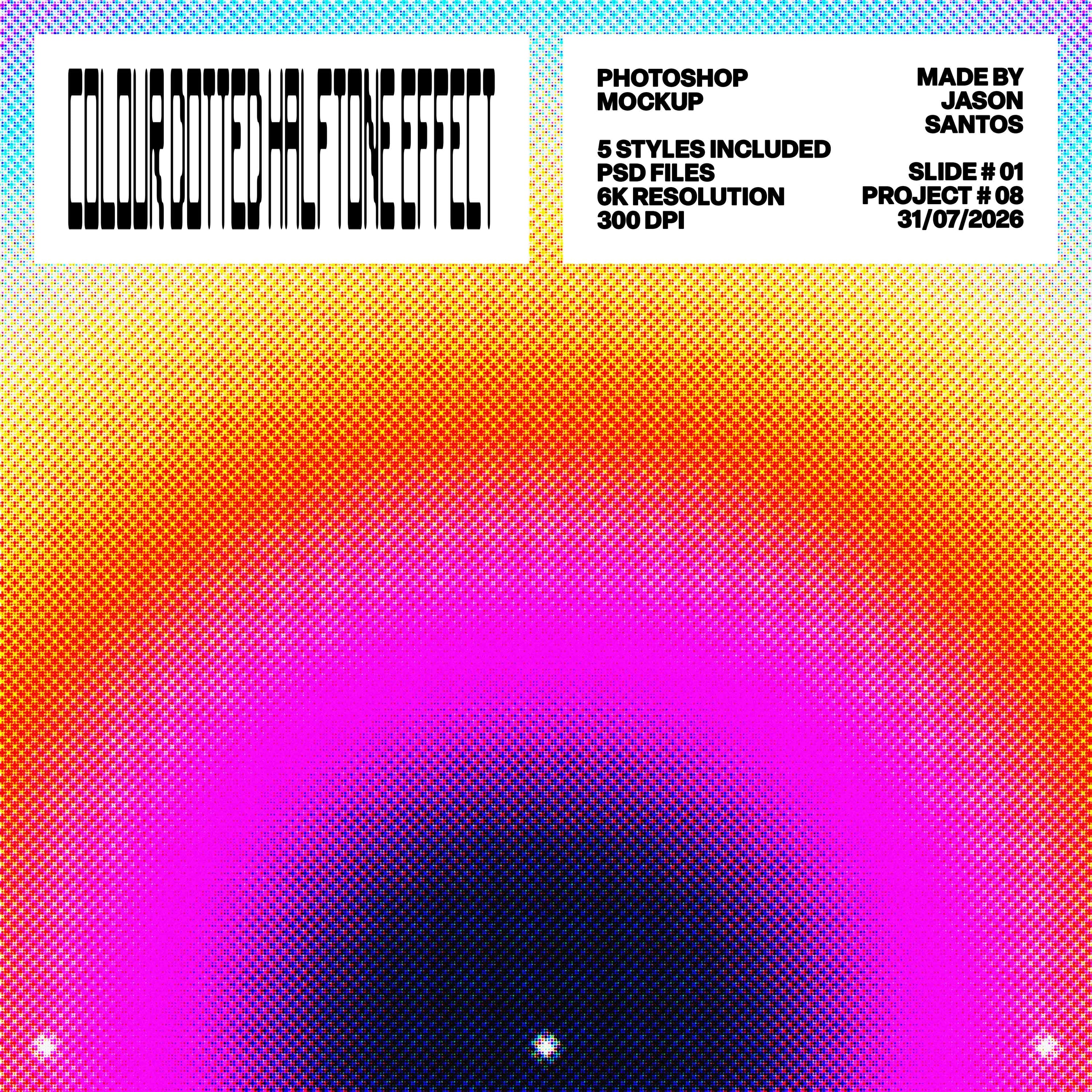 Colour Dotted Halftone Effect Jason Santos