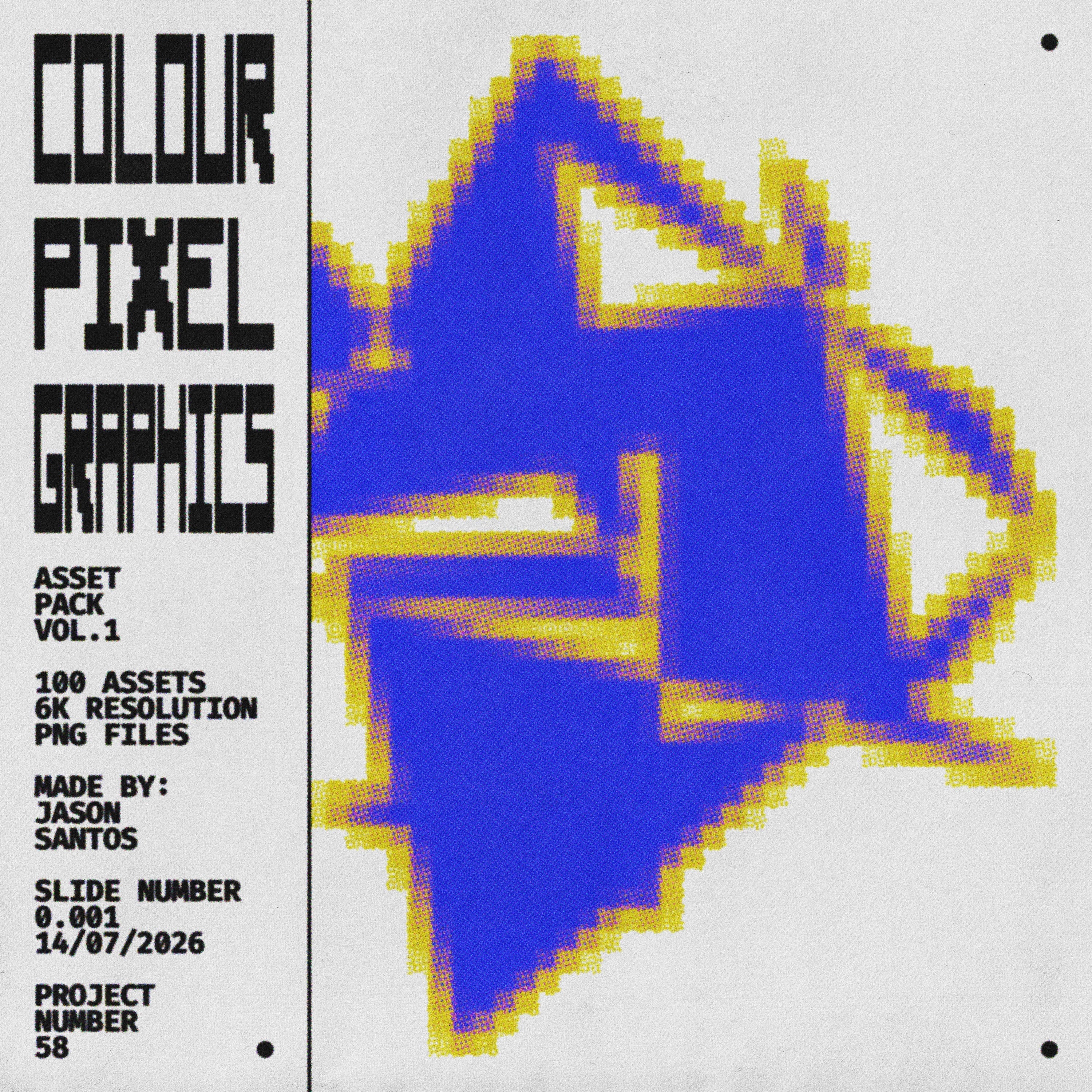 Colour Pixels (Vol.1) Abstract Pixel Assets Jason Santos