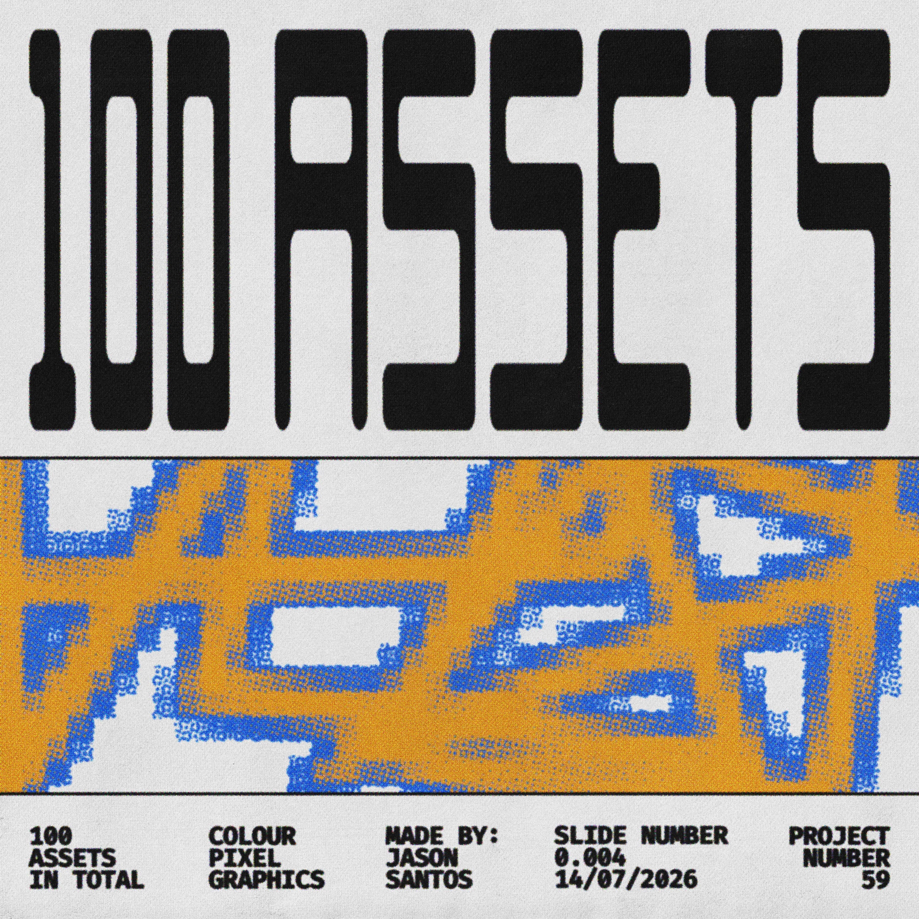 Colour Pixels (Vol.2) Geometric Wireframe Assets Jason Santos