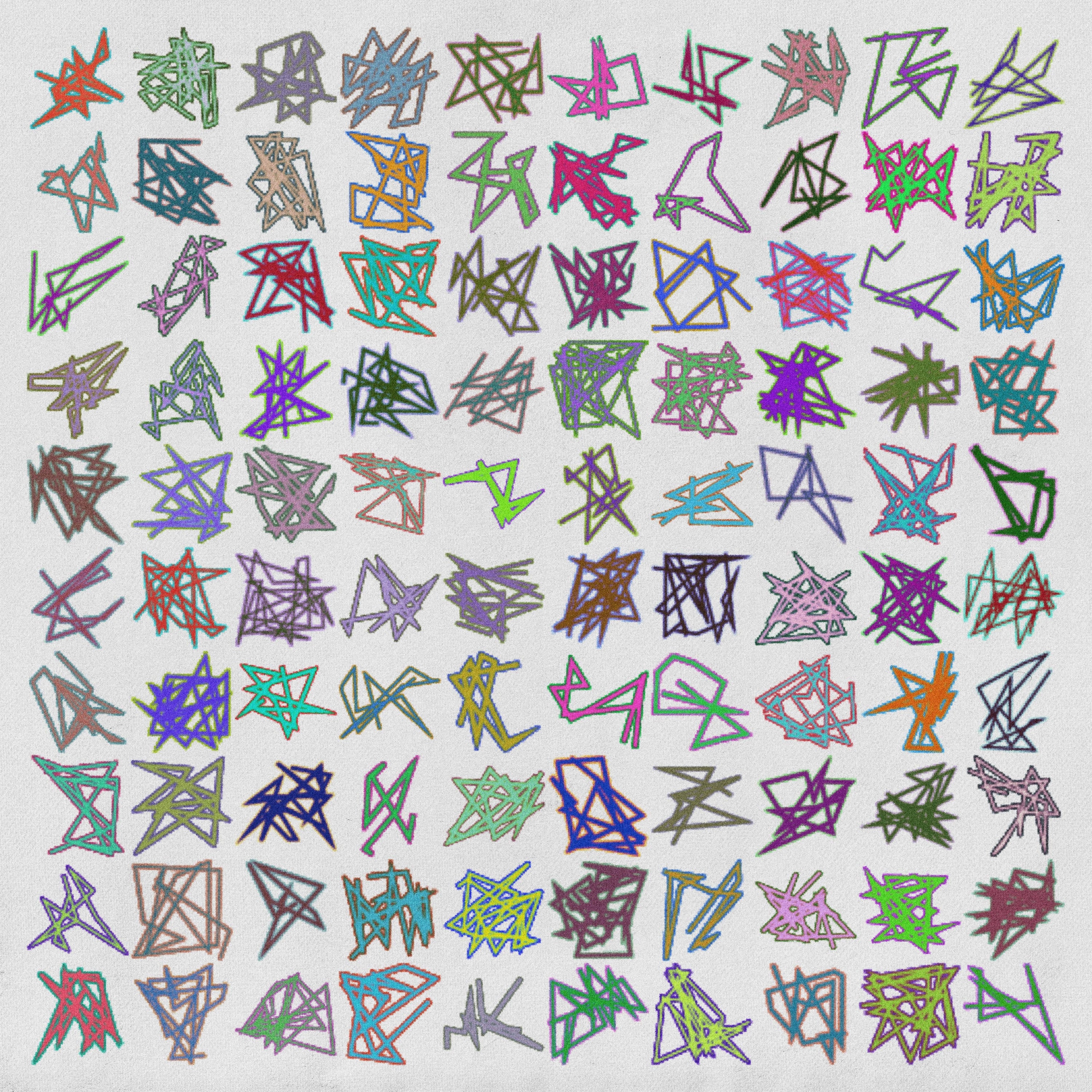 Colour Pixels (Vol.2) Geometric Wireframe Assets Jason Santos