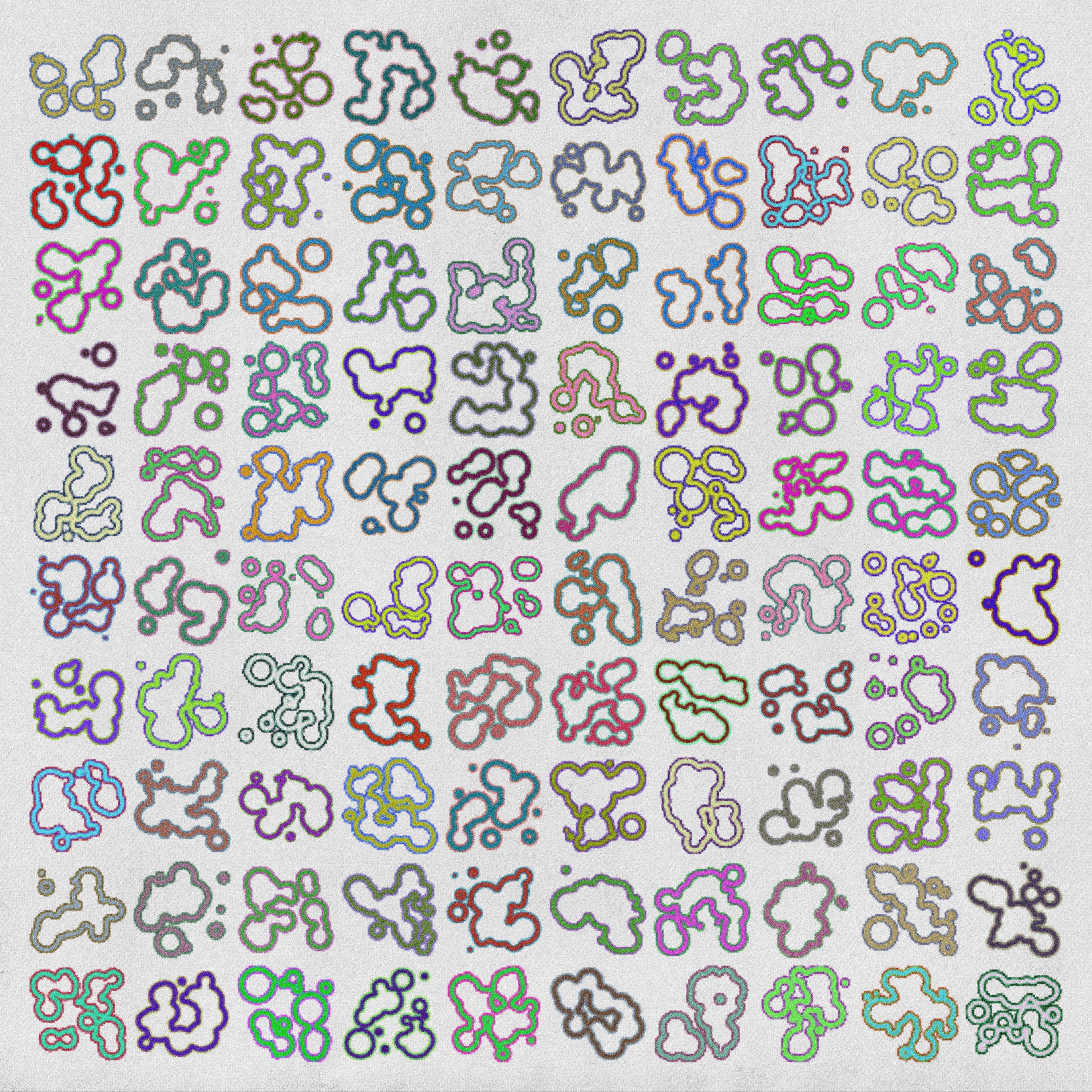 Colour Pixels (Vol.4) Organic Blob Graphic Assets Jason Santos