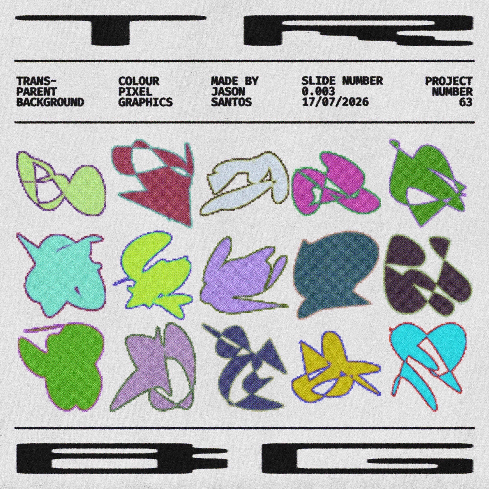 Colour Pixels (Vol.5) Organic Abstract Graphics Jason Santos