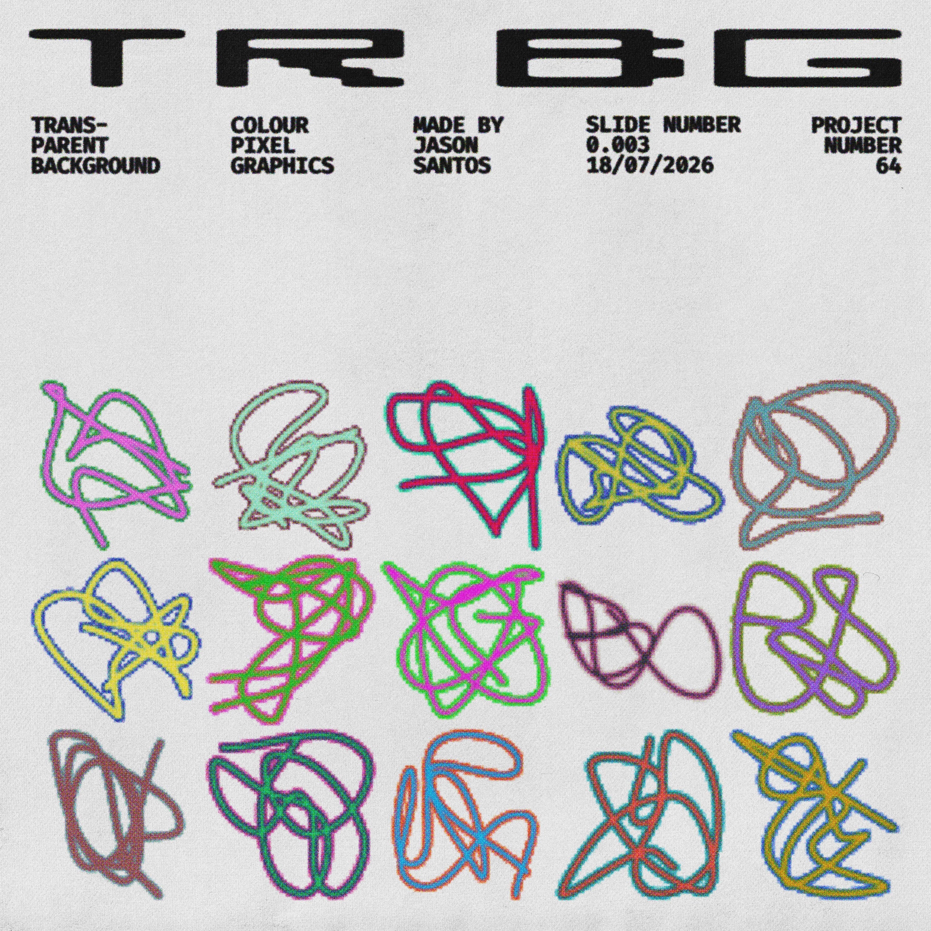 Colour Pixels (Vol.6) Fine Line Graphic Assets Jason Santos