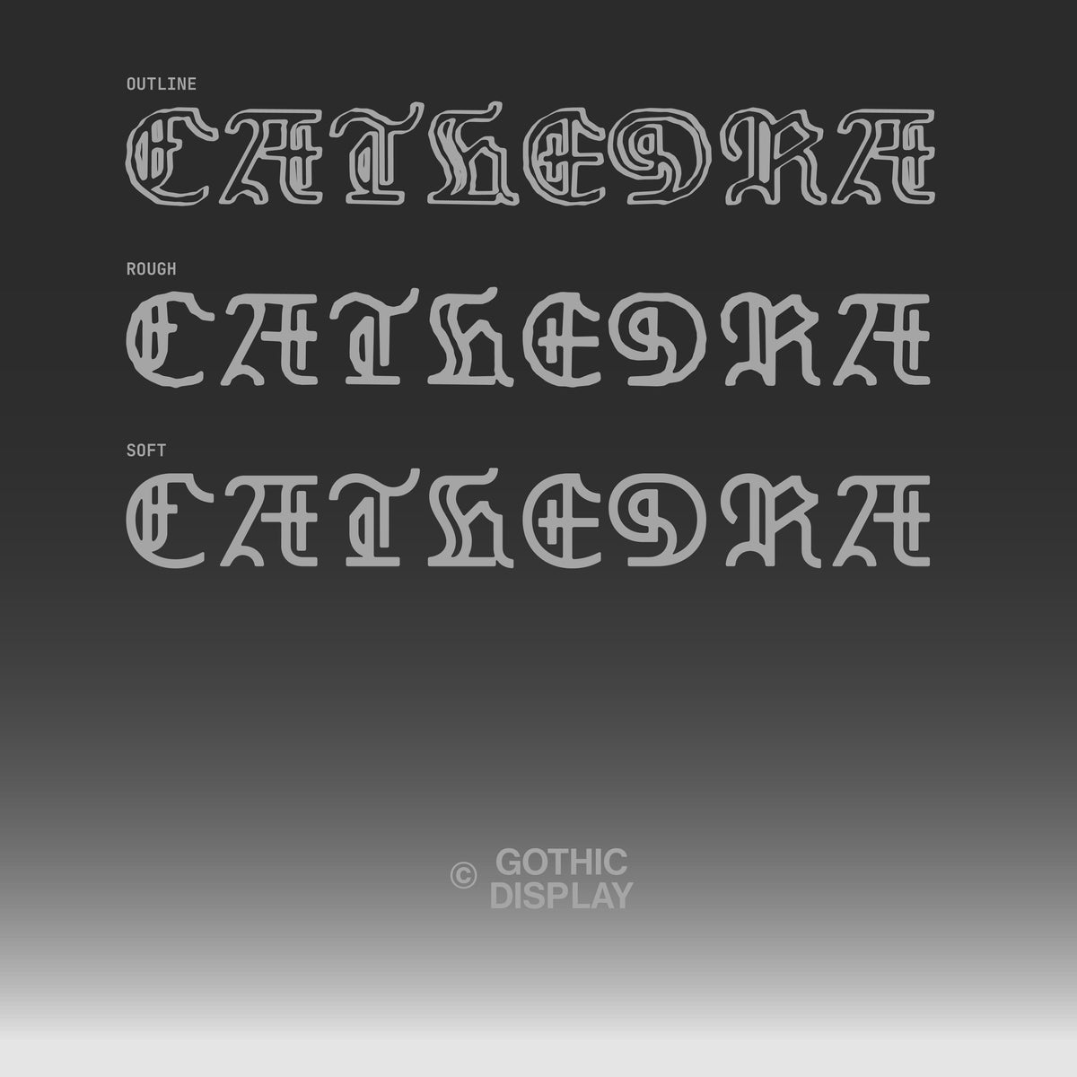 Cathedra Typeface Marialisa Giavitto