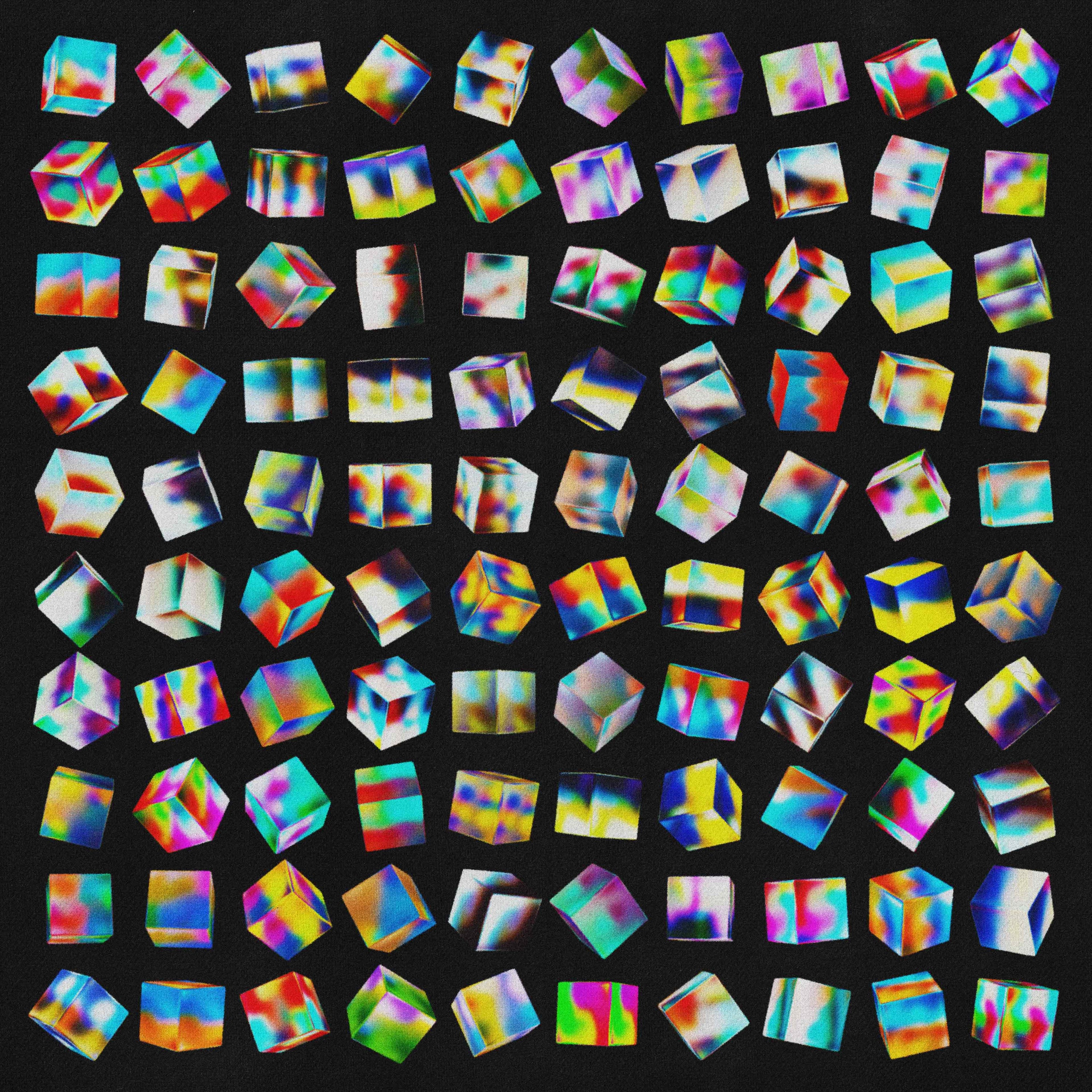 Cubes Pack (Vol.1) Holographic 3D Cube Graphics Jason Santos