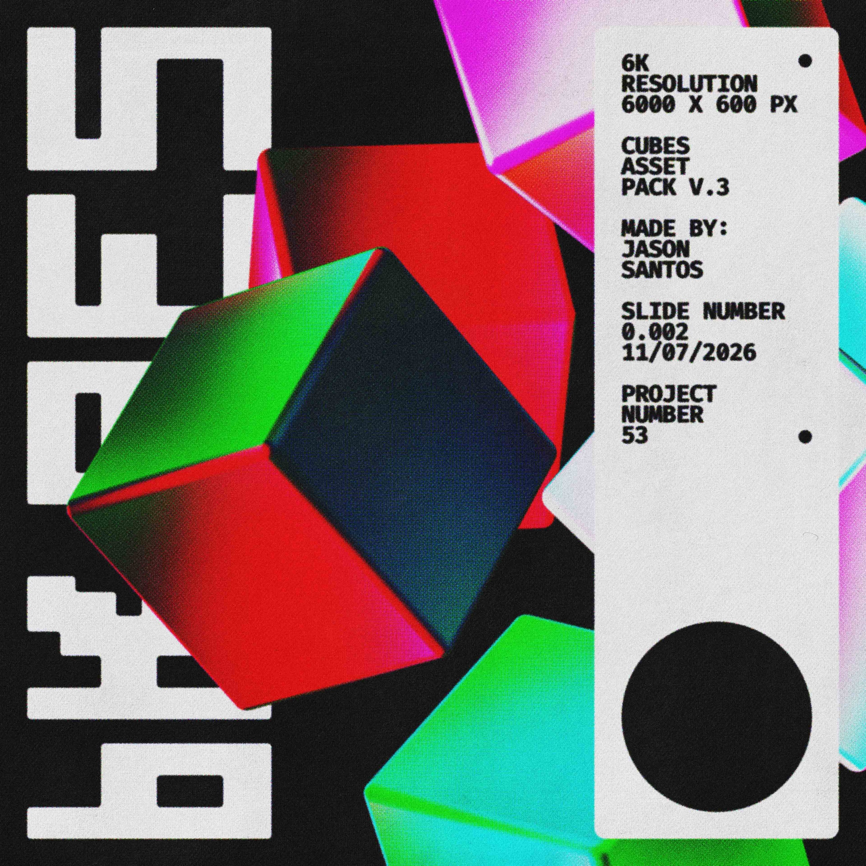 Cubes Pack (Vol.3) Abstract Particle Graphics Jason Santos