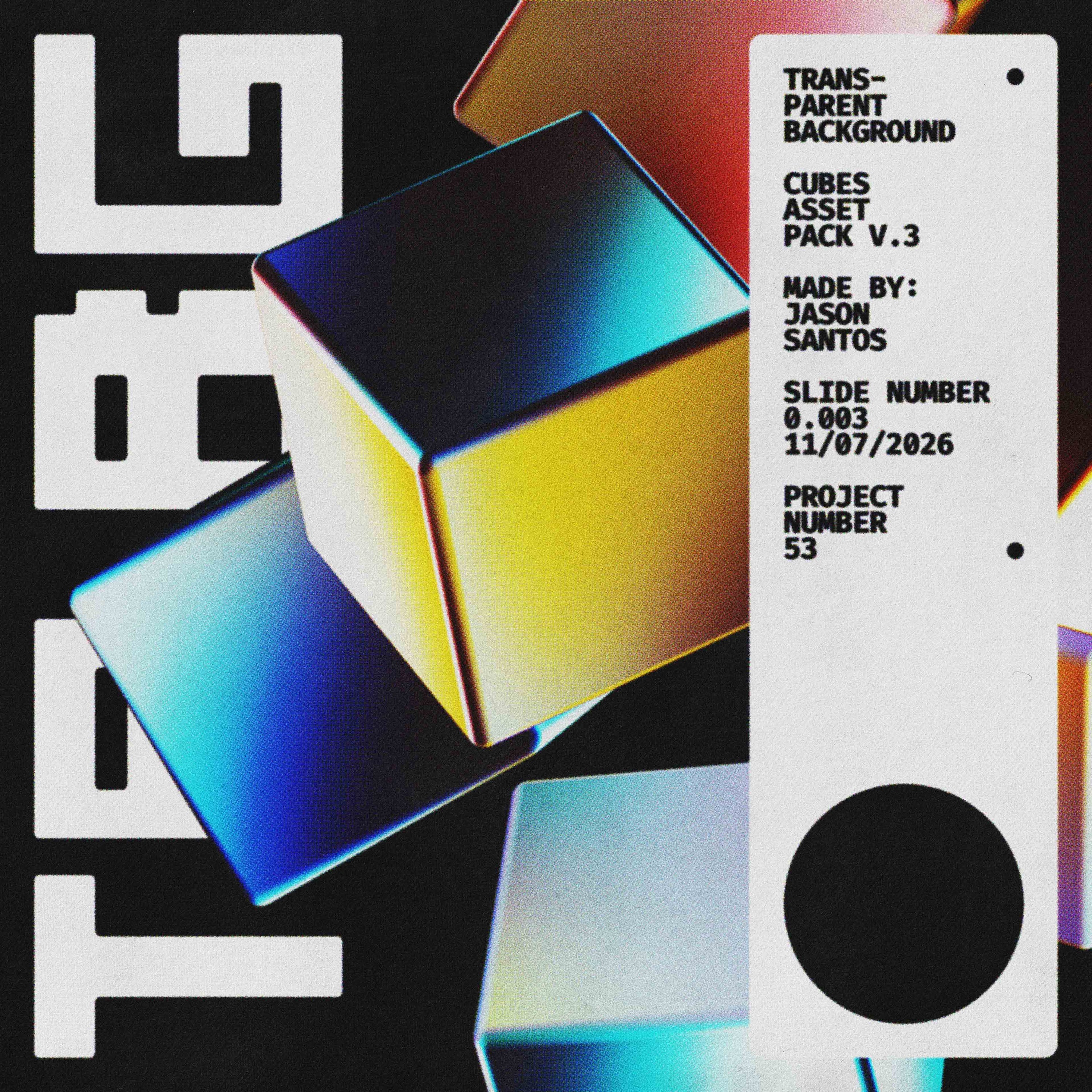 Cubes Pack (Vol.3) Abstract Particle Graphics Jason Santos