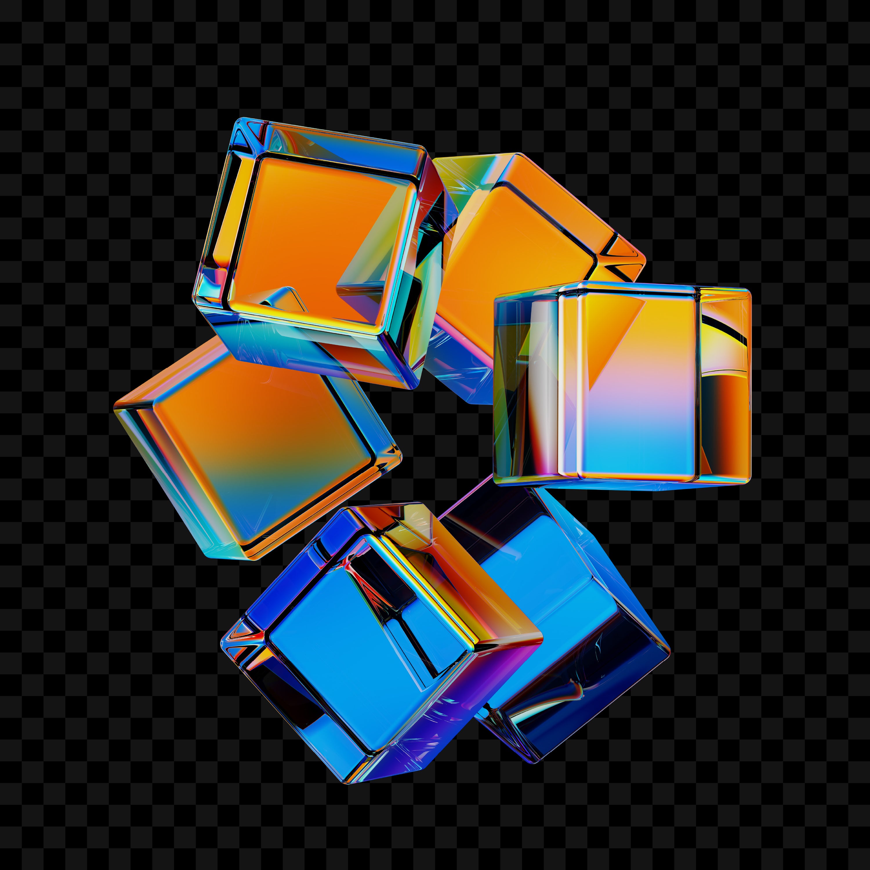 Cubes Pack (Vol.4) Glass Particle Graphics Jason Santos