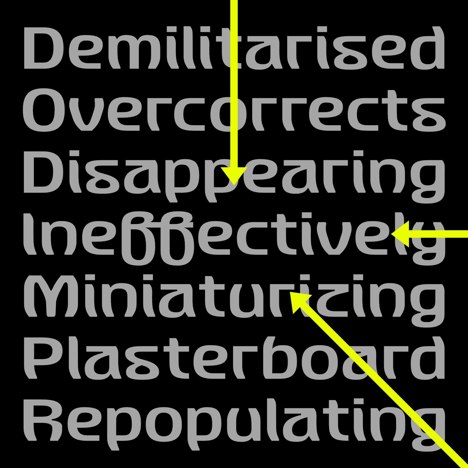 Structur Typeface Jules Rousseau