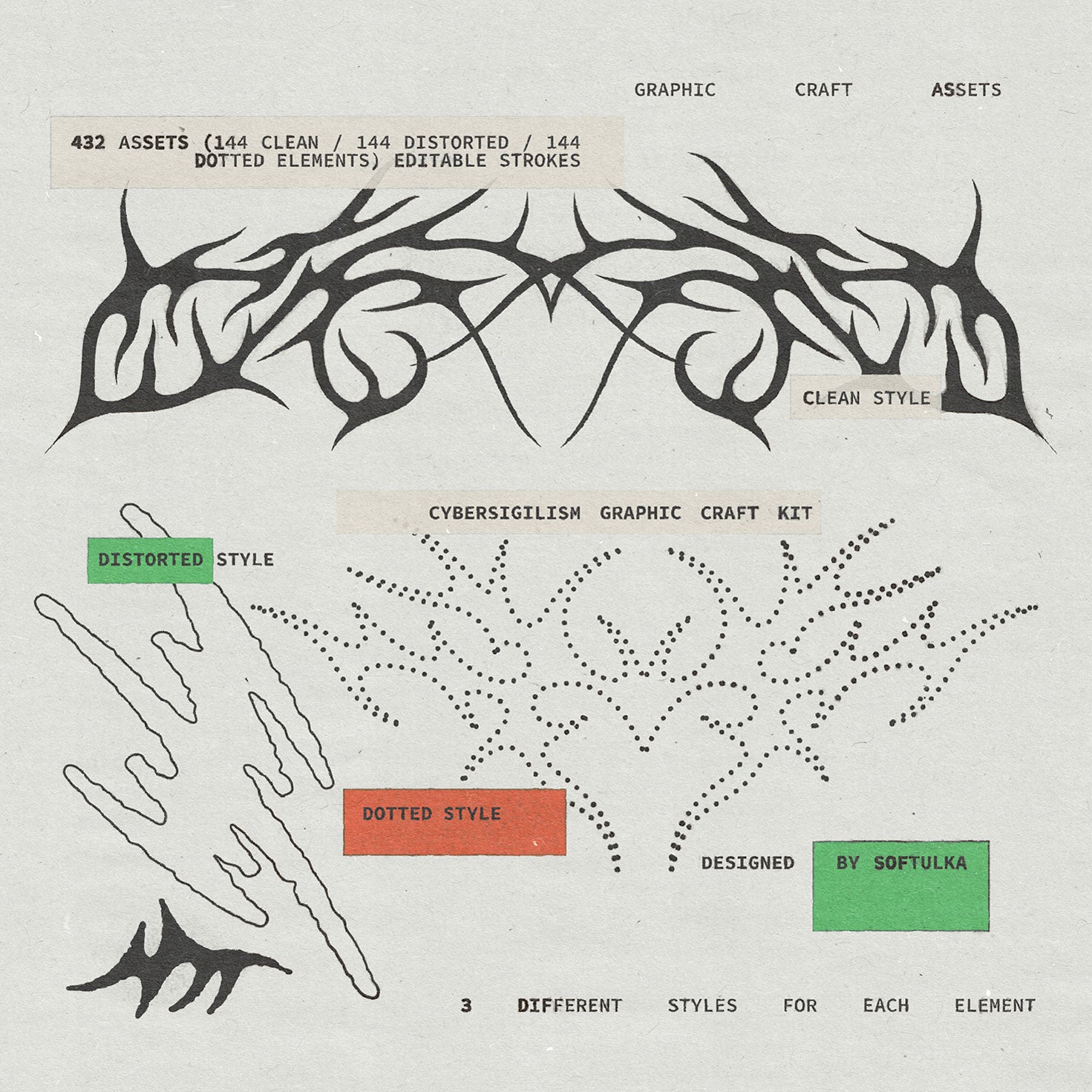 Cybersigil Graphic Craft Kit Softulka