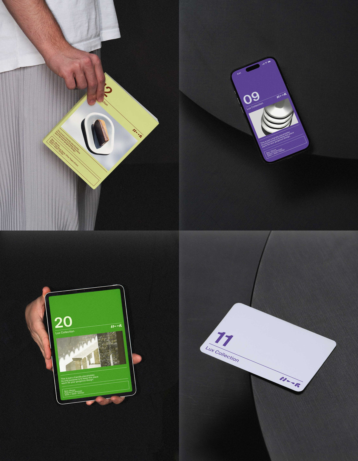 Dark Minimal Mockup Bundle New—Renew