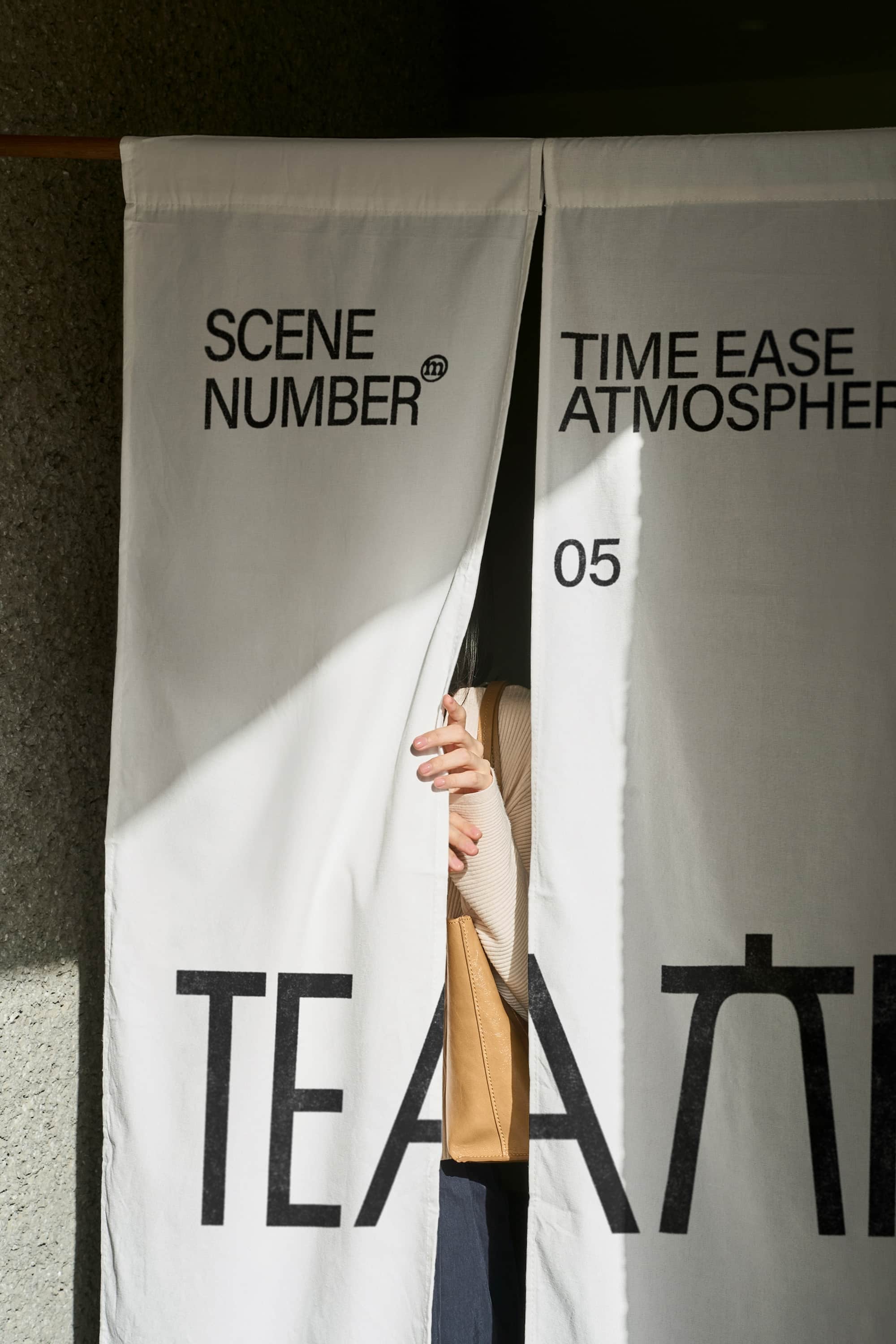 TEA Door Curtain Mockup Scene Number