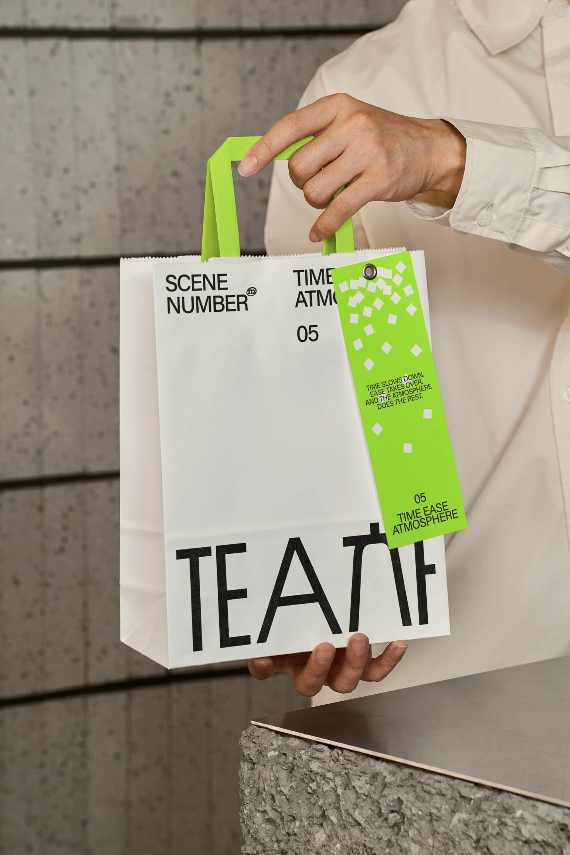 TEA Paper Bag Mockup 01 Scene Number