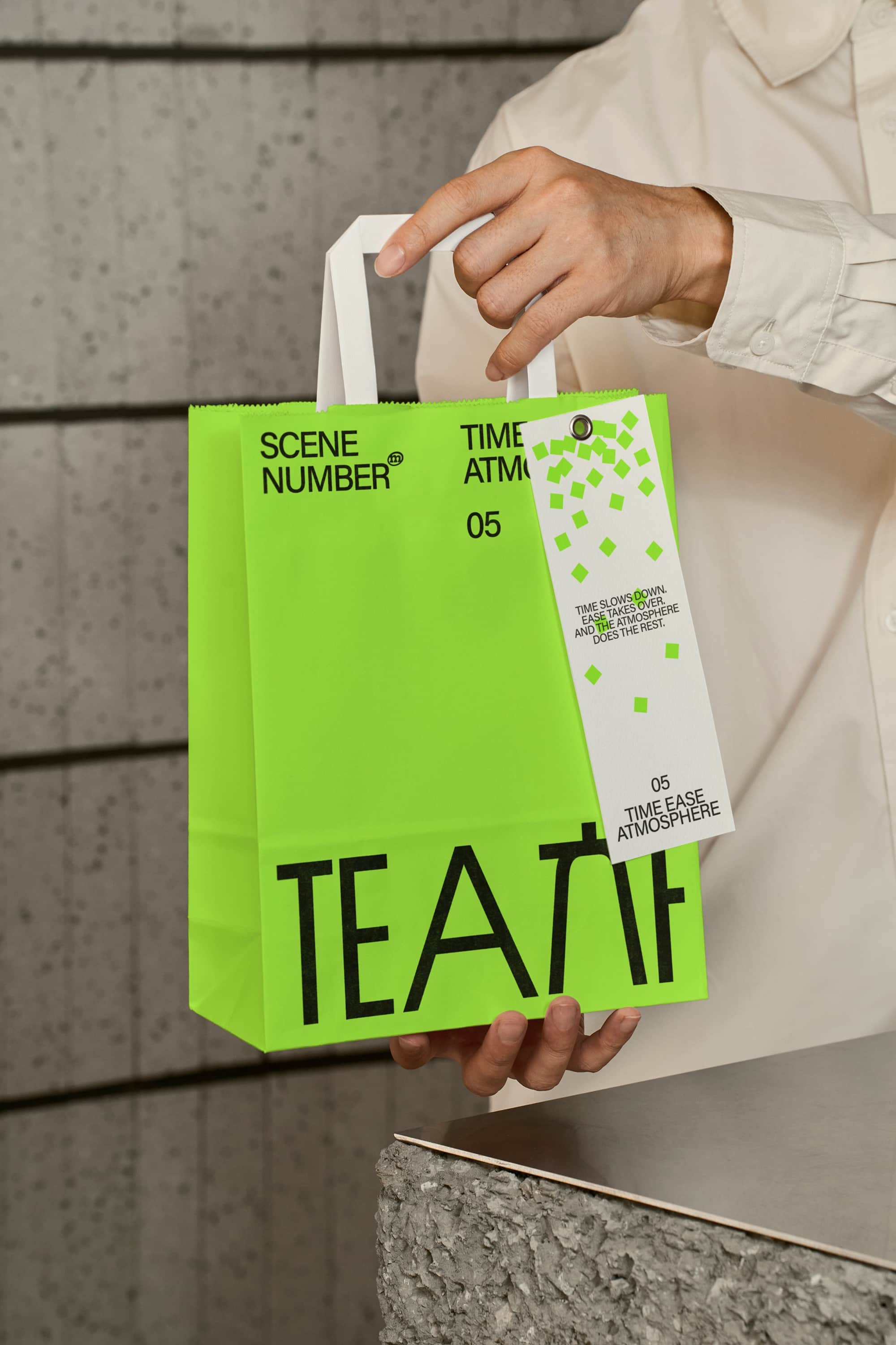 TEA Paper Bag Mockup 01 Scene Number